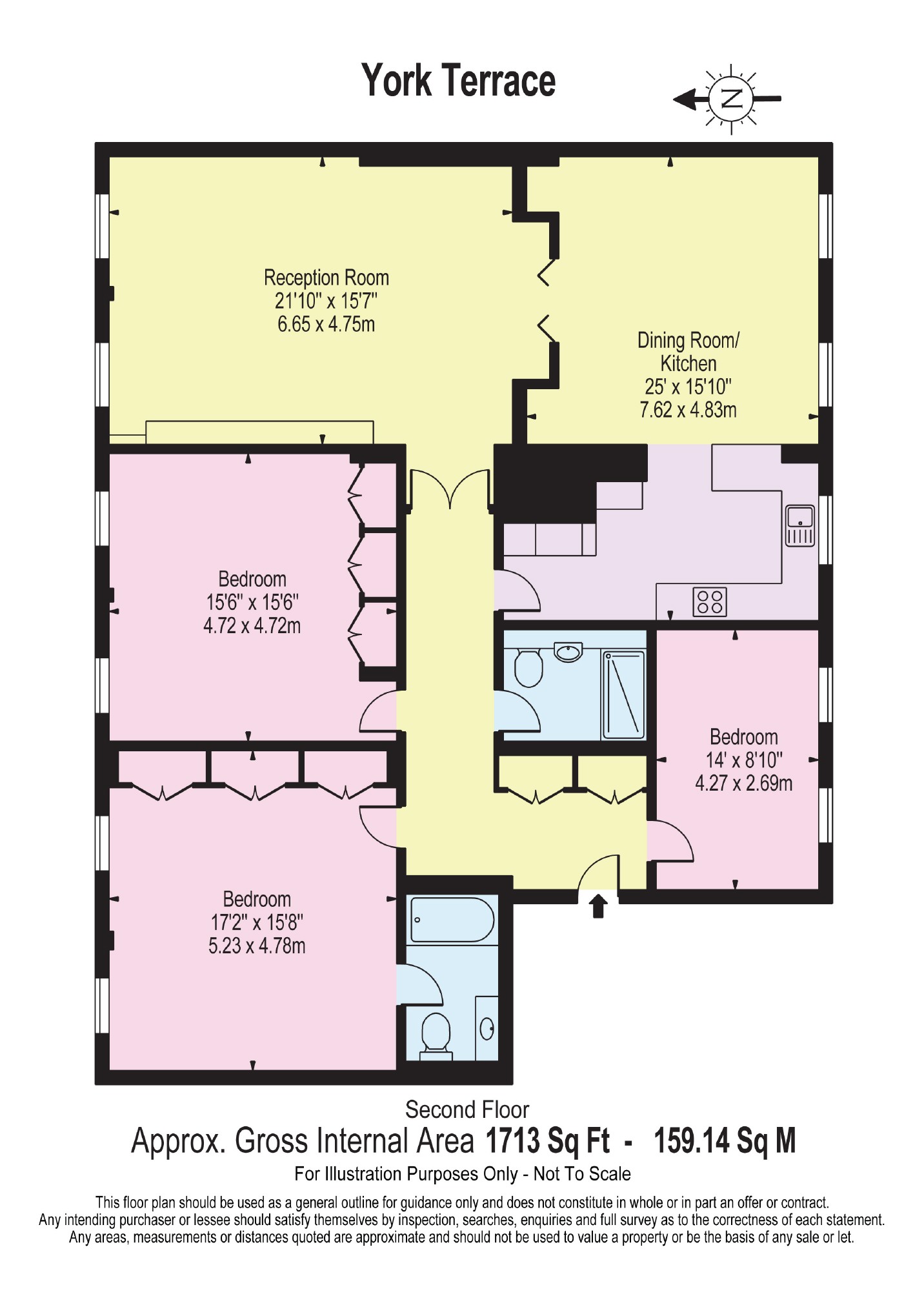 3 Bedrooms Flat to rent in York Terrace West, London NW1