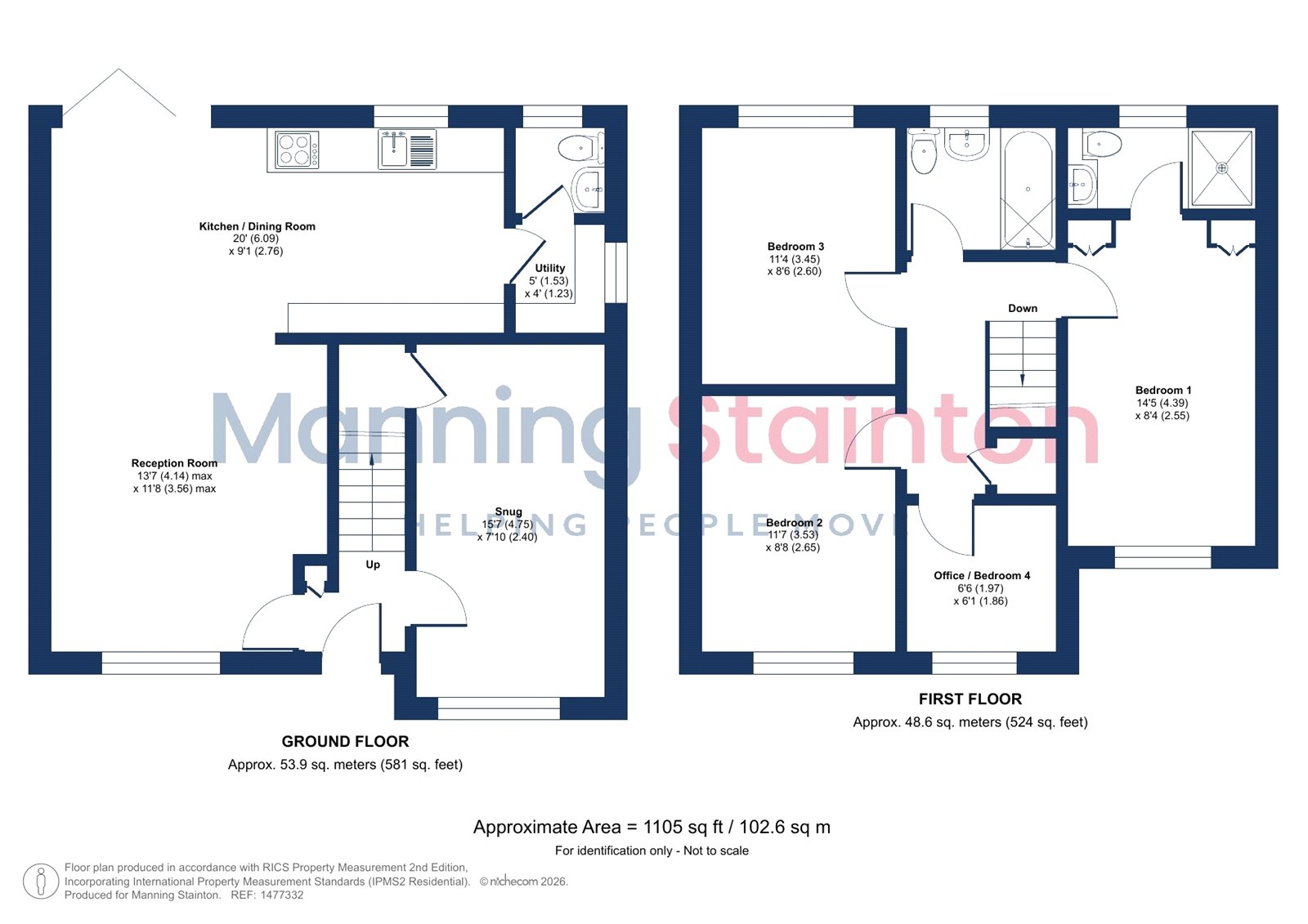 11, Maple Rise, Leeds floorplan
