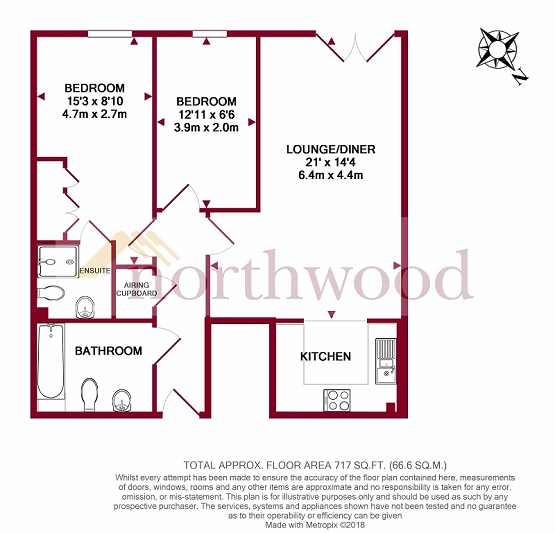 2 Bedrooms Flat to rent in Malcolm Place, Reading RG1