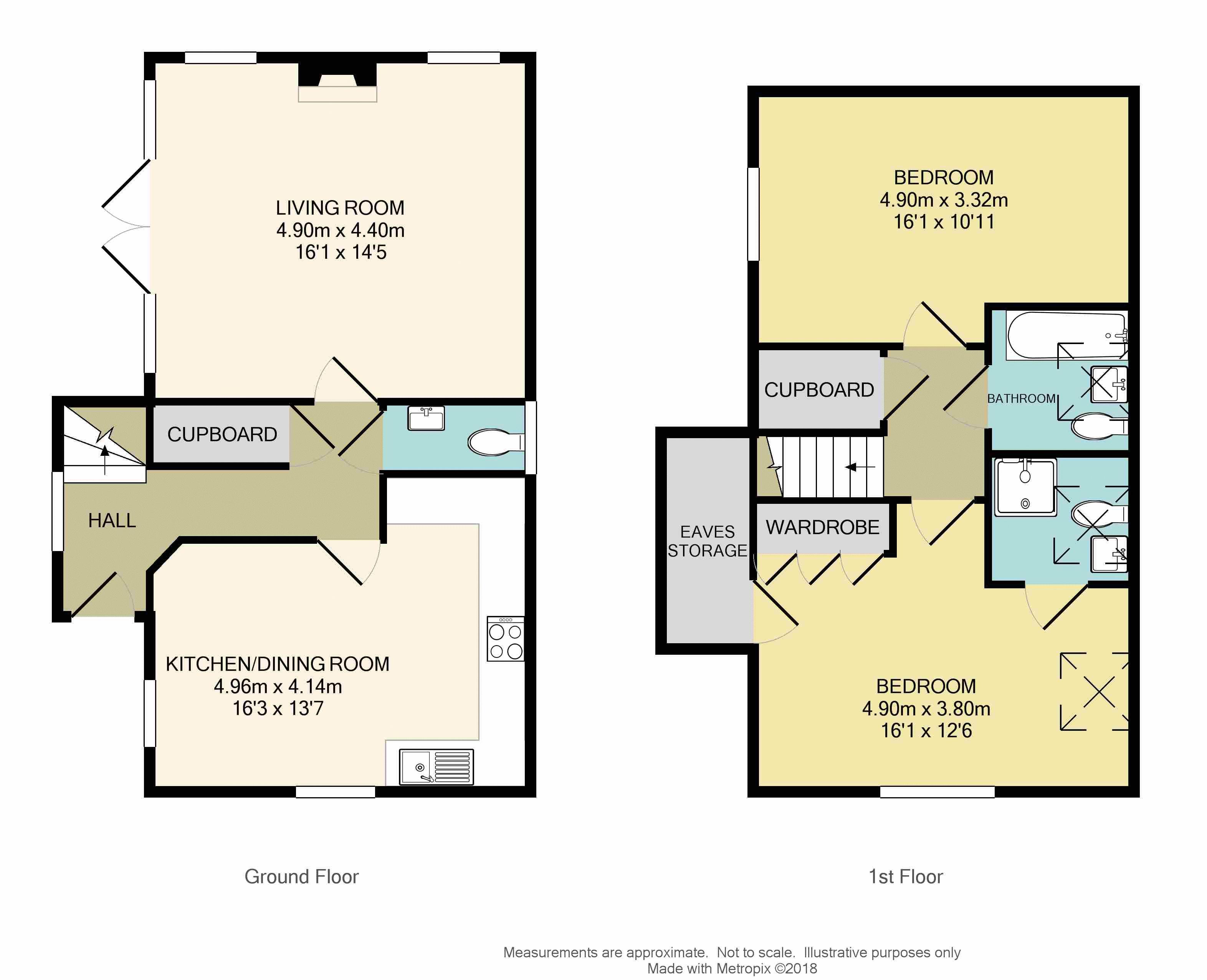 2 Bedrooms Detached house to rent in Parkers Lane, Ashtead KT21