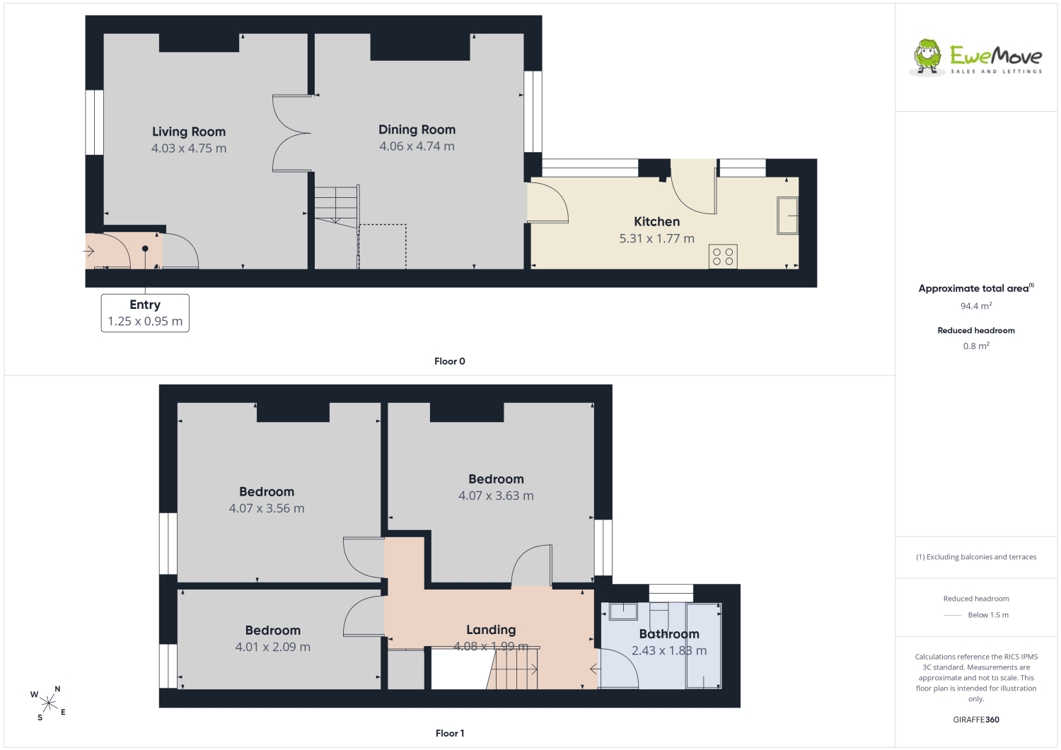 305, Stockport Road, Manchester floorplan