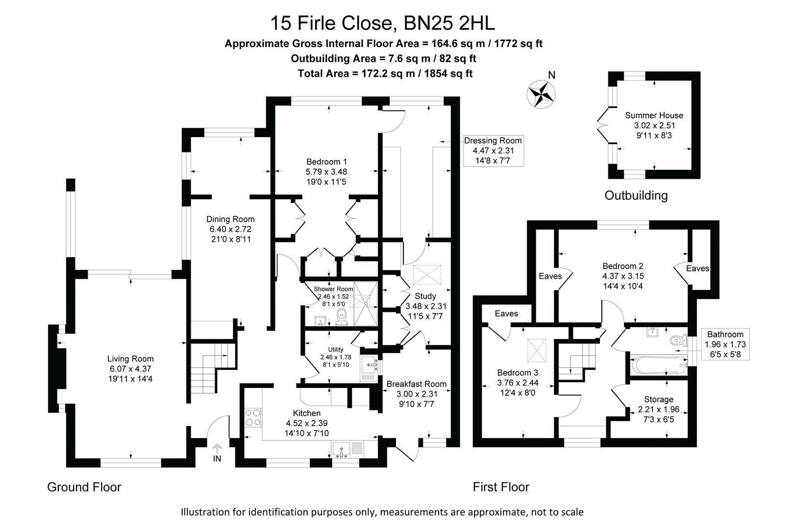15, Firle Close, Seaford floorplan