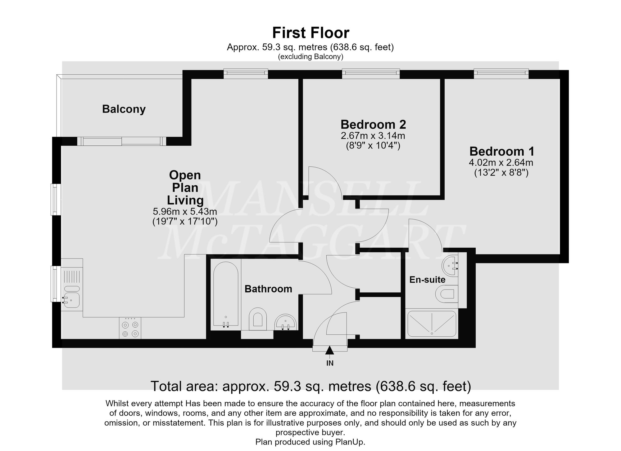 Flat 9, 10 Sovereign Walk Victoria Road, Horley floorplan