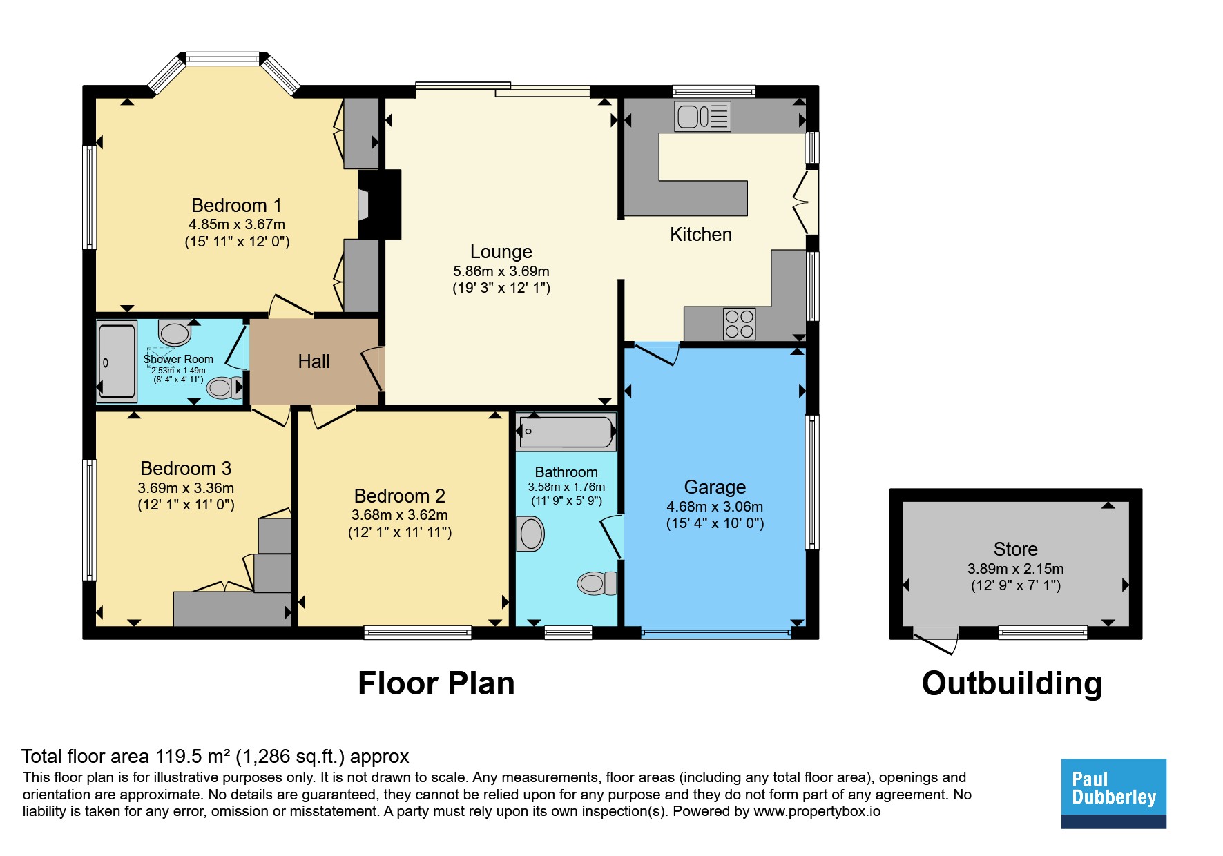 The Bungalow, Eliot Croft, Bilston floorplan