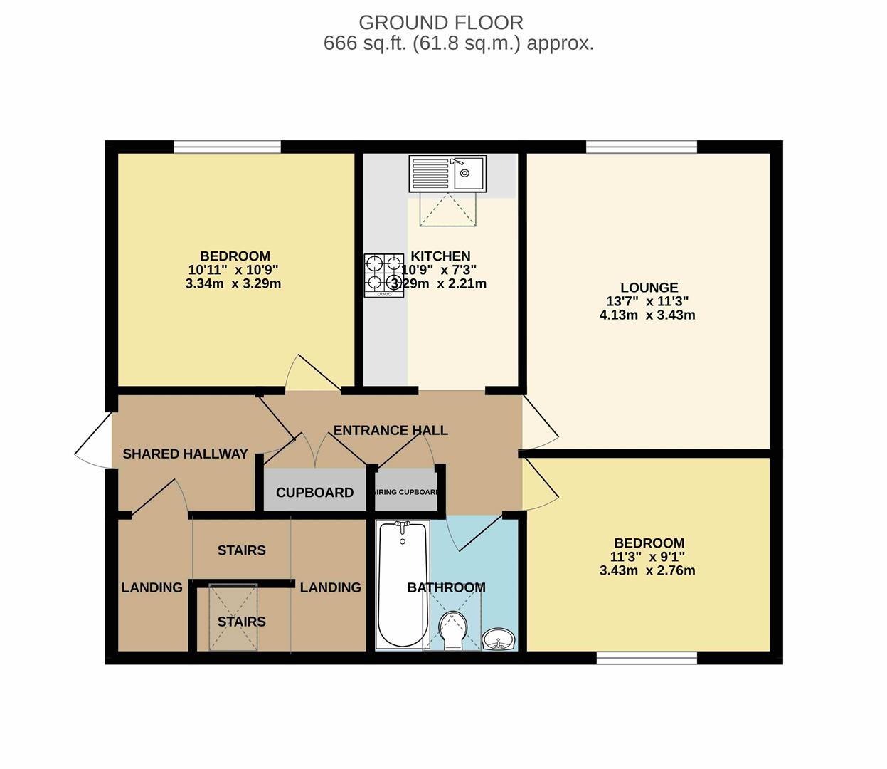 11, Dell View, Chepstow floorplan