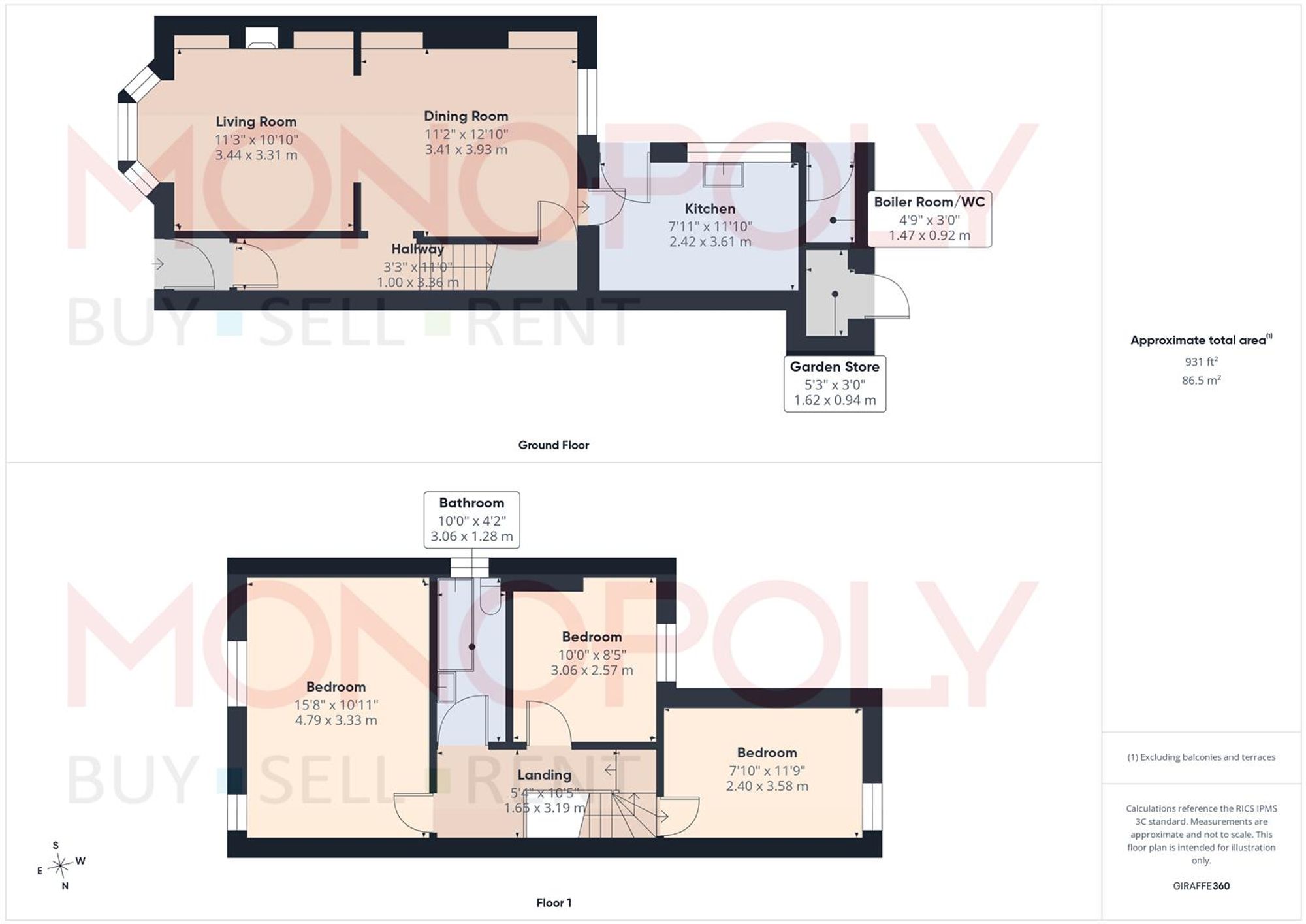 68 Alexandra Road, Wrexham floorplan