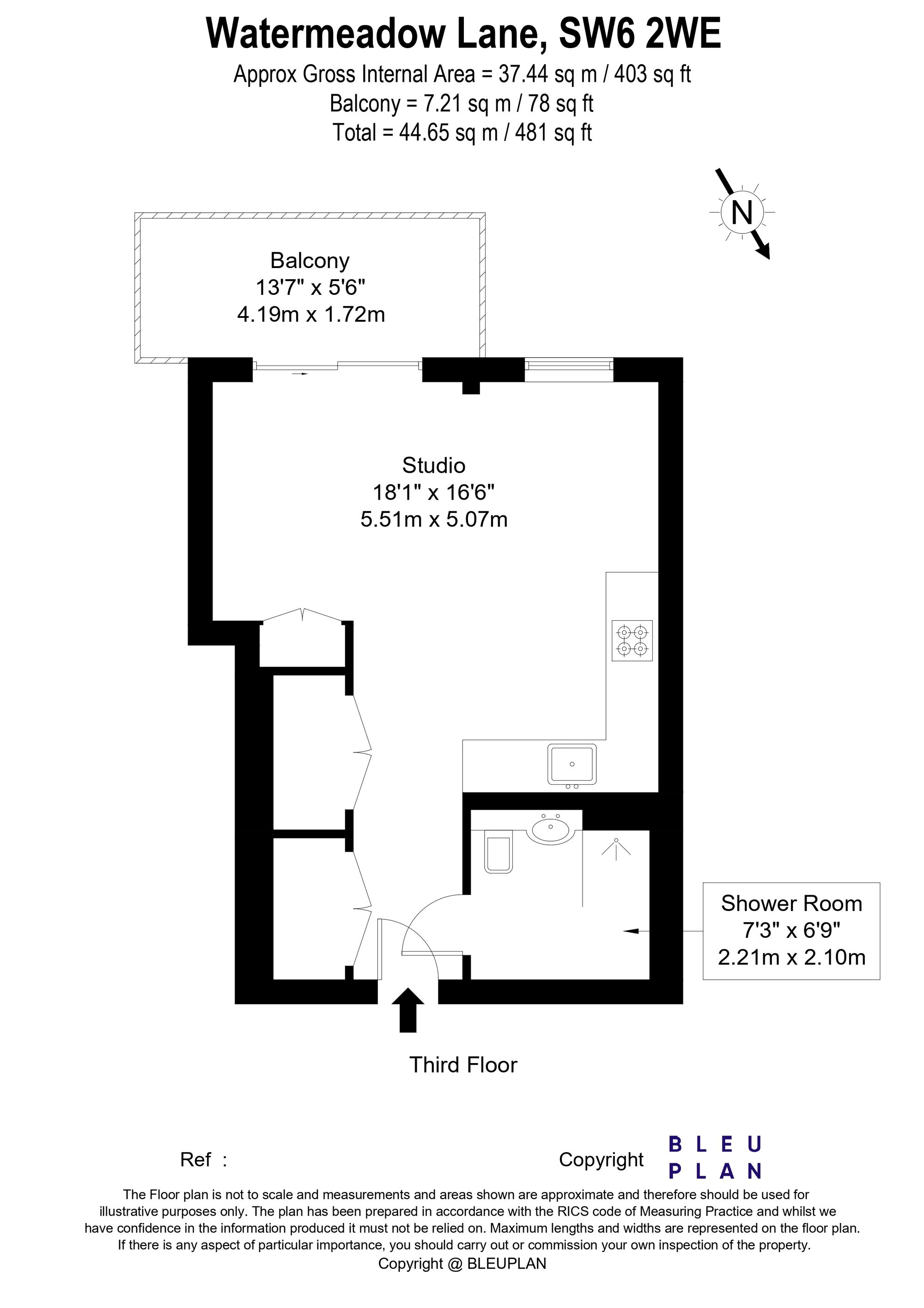 Apt 32, Botanica Apartments 1 Watermeadow Lane, London, London floorplan