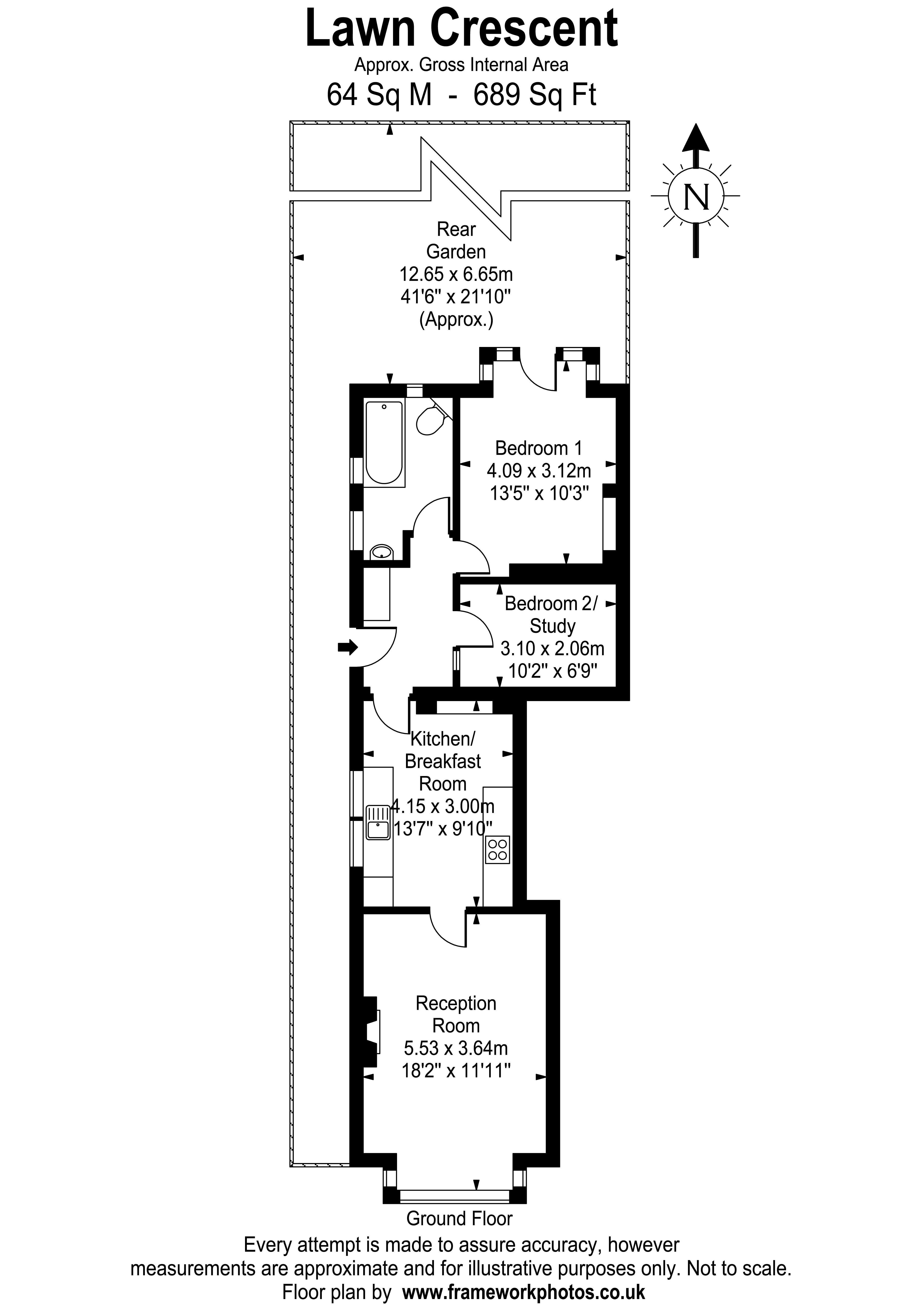 A, 31, Lawn Crescent, Richmond floorplan