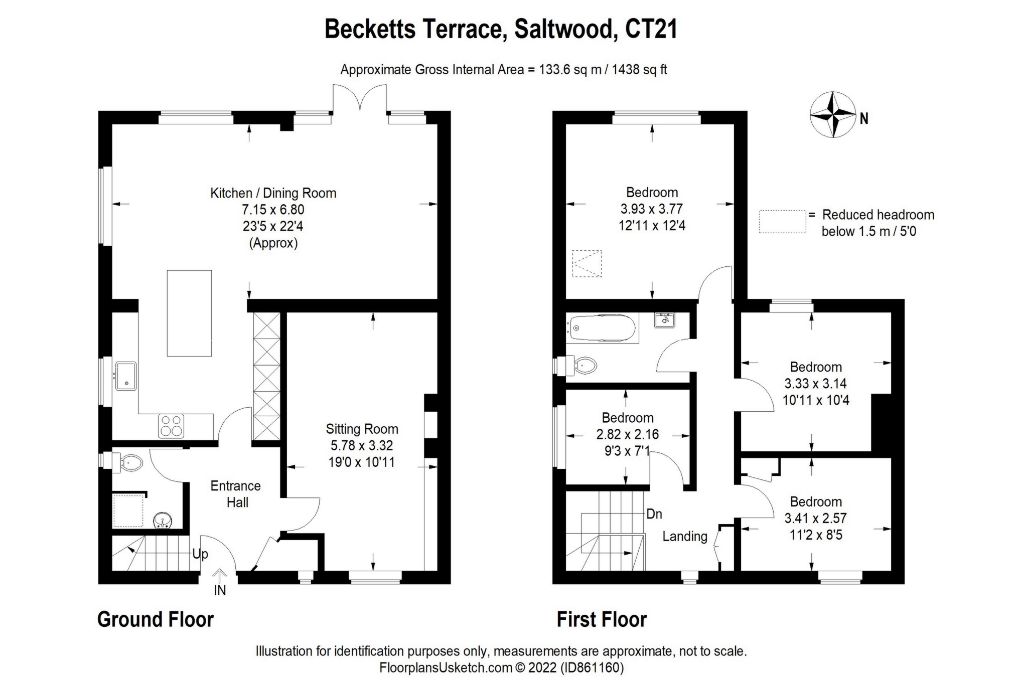 6 Beckets Terrace, Castle Road, Hythe floorplan