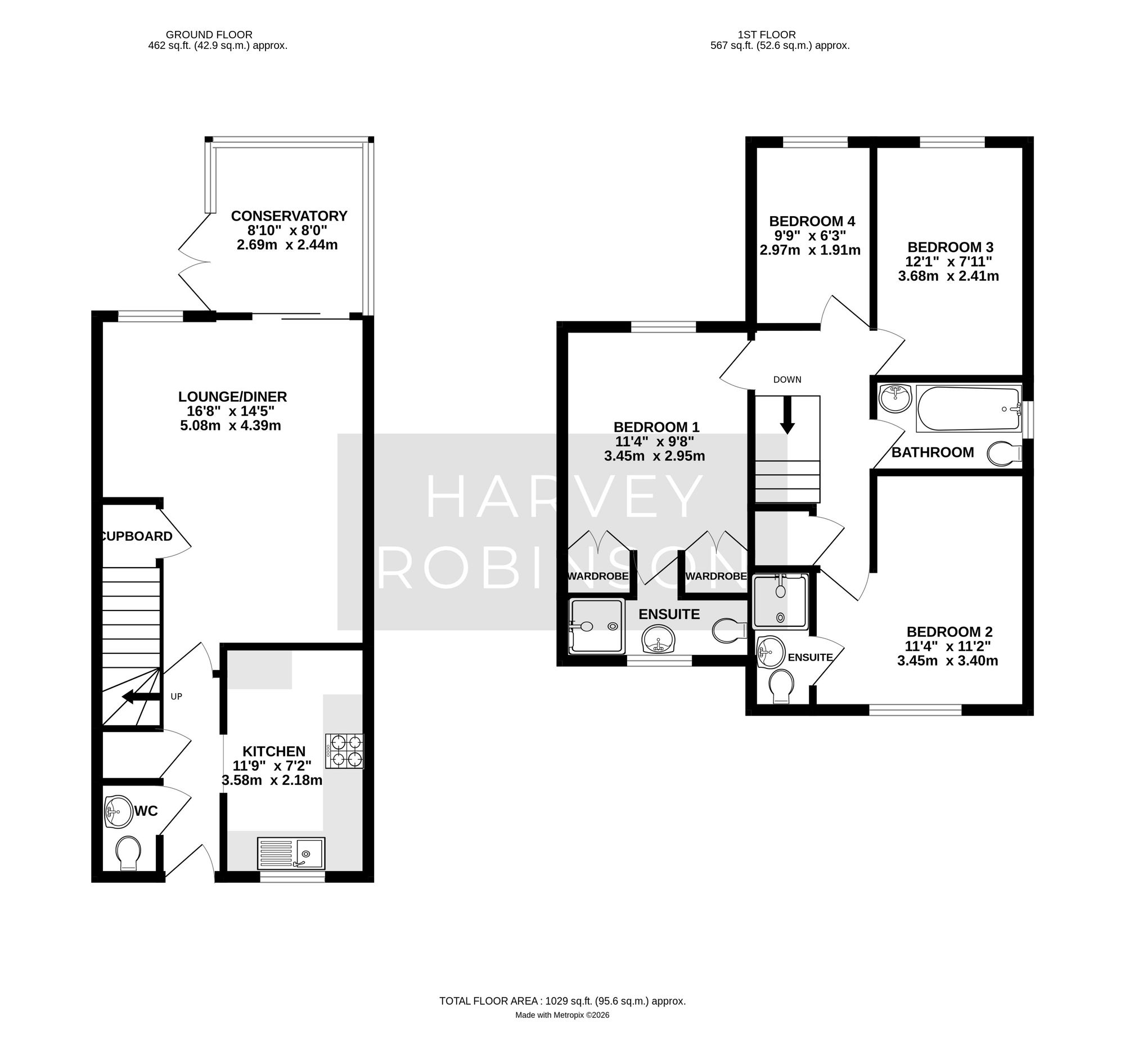 33 Parker Close, St. Neots floorplan