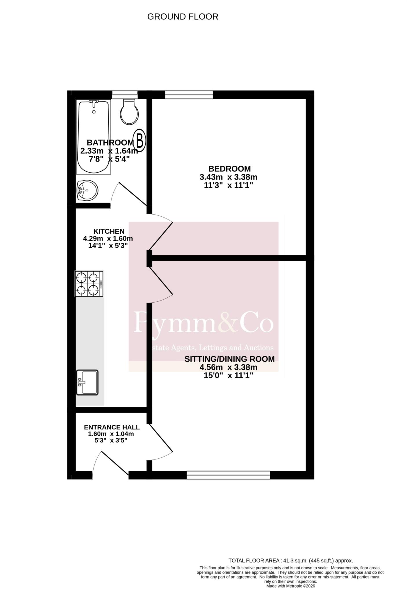Flat 7 East Court, Abbey Road, Sheringham floorplan