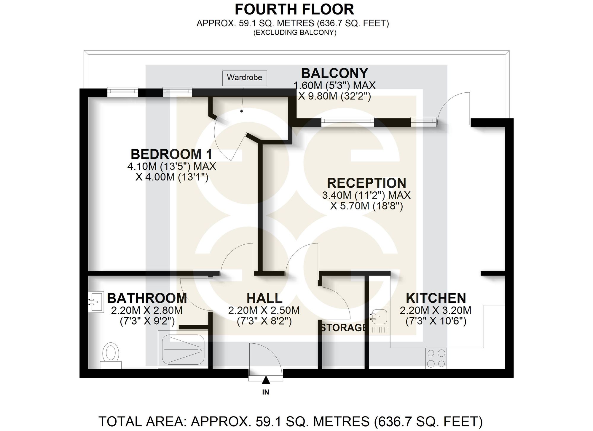 Flat 40, Lysander House Josiah Drive, Uxbridge floorplan