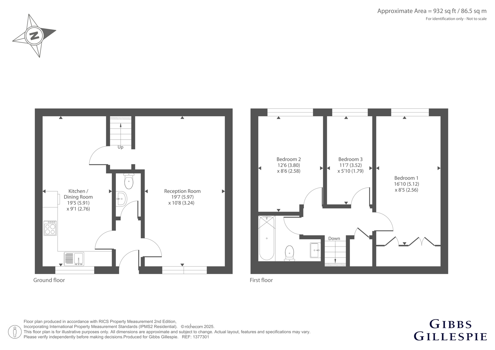 10, Hamble Walk, Middlesex floorplan