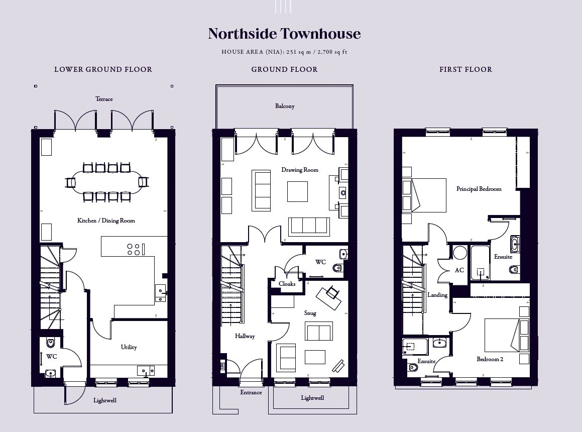 House 187 Northside,, House 21 Bridgetower Drive, Warminster Road floorplan