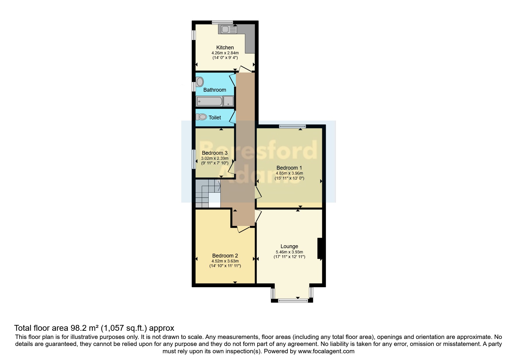 8A,, Brompton Avenue, Colwyn Bay floorplan