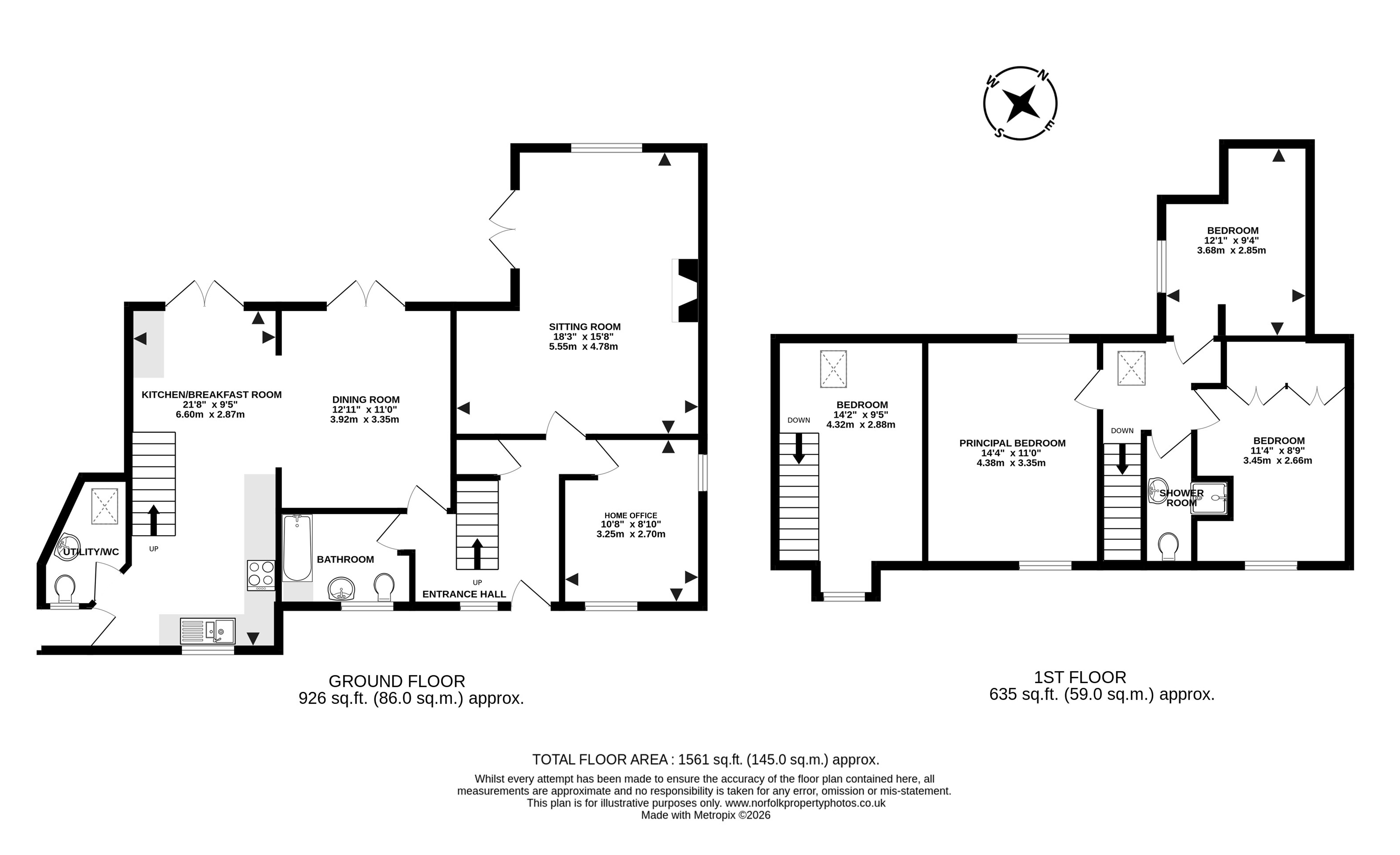 Kedleston Cottage, The Street, Norwich floorplan