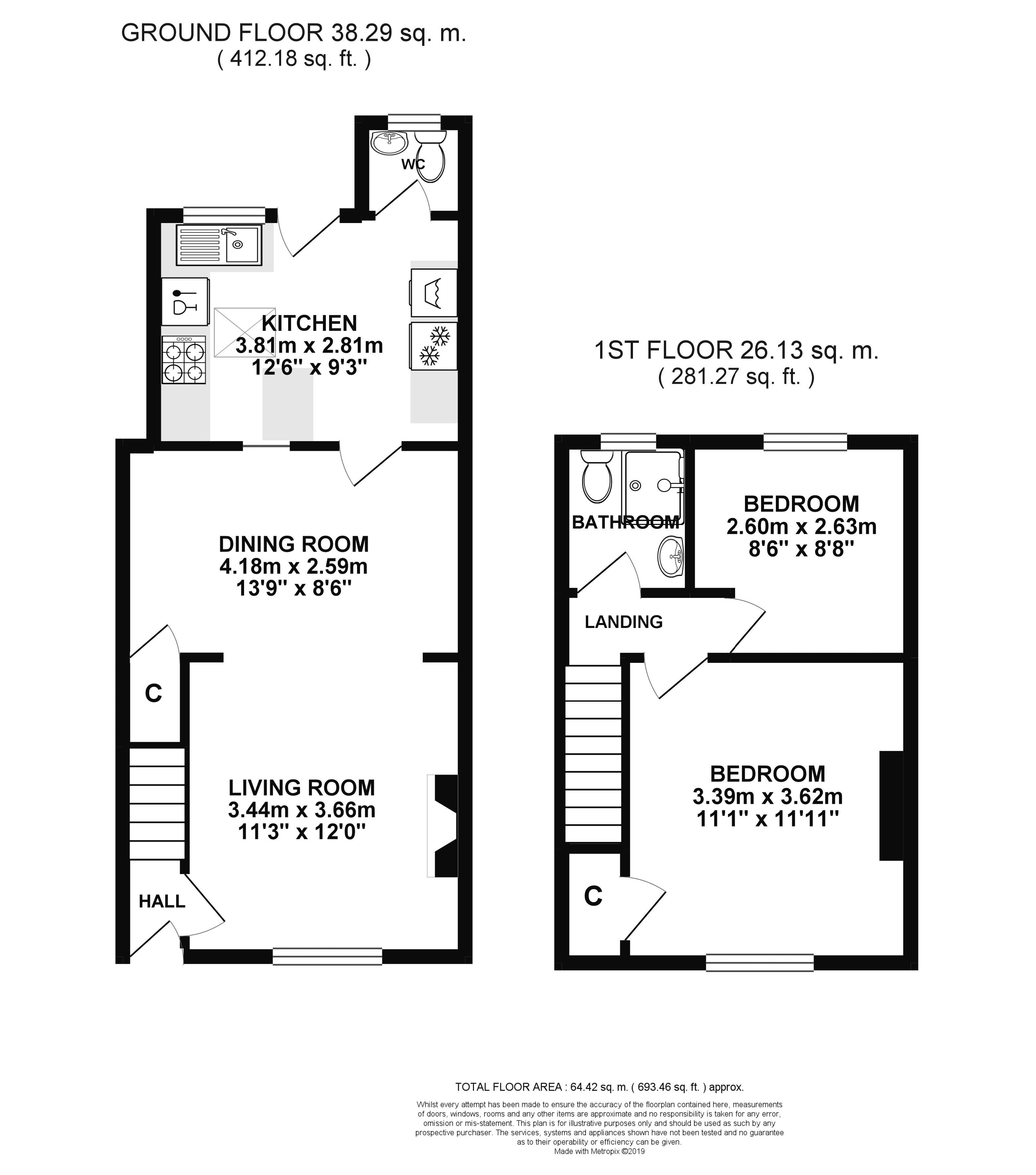 2 Bedrooms Terraced house for sale in Archway Street, Bath BA2