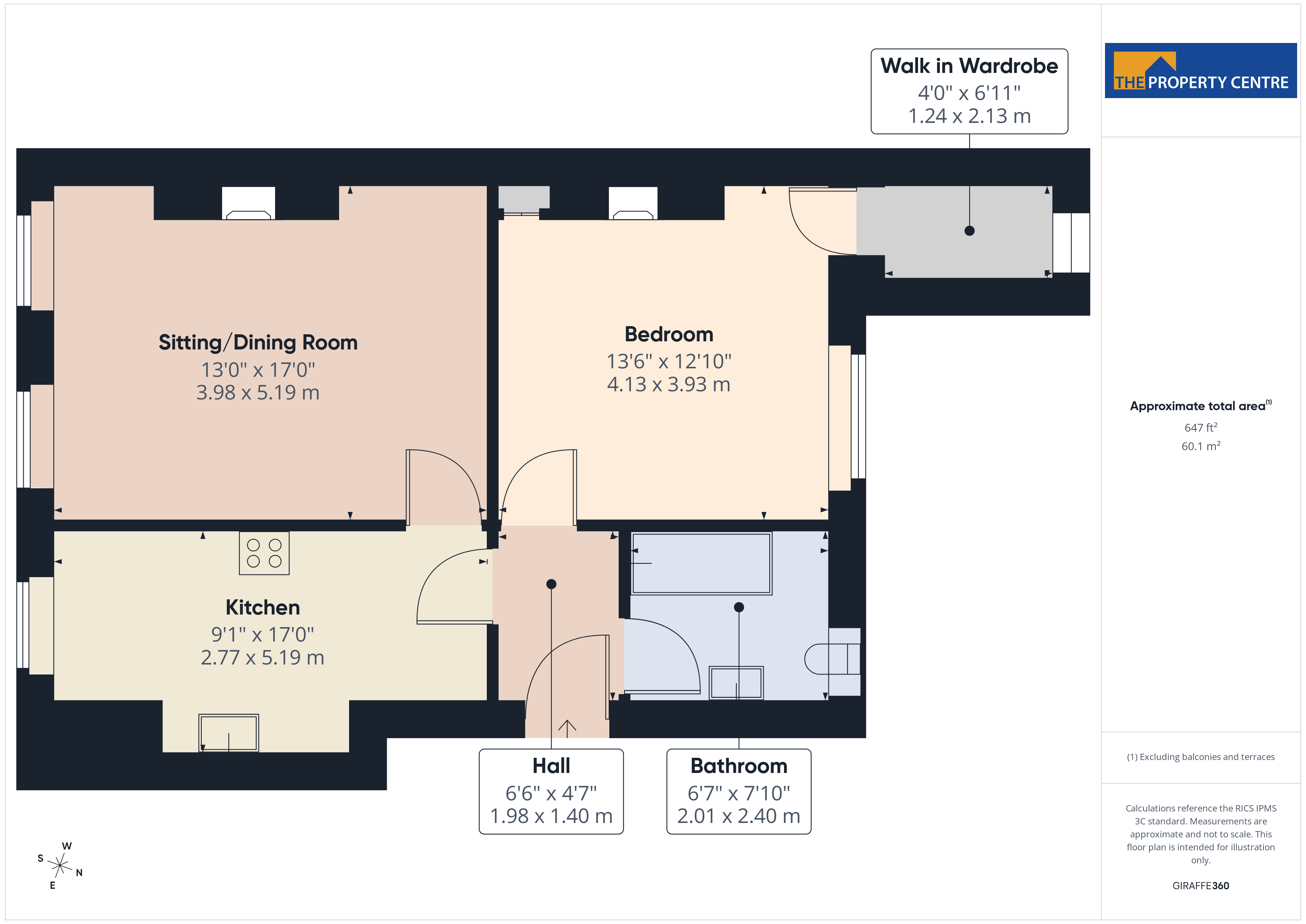 Flat 3, 17, Lansdown Place, Gloucestershire floorplan