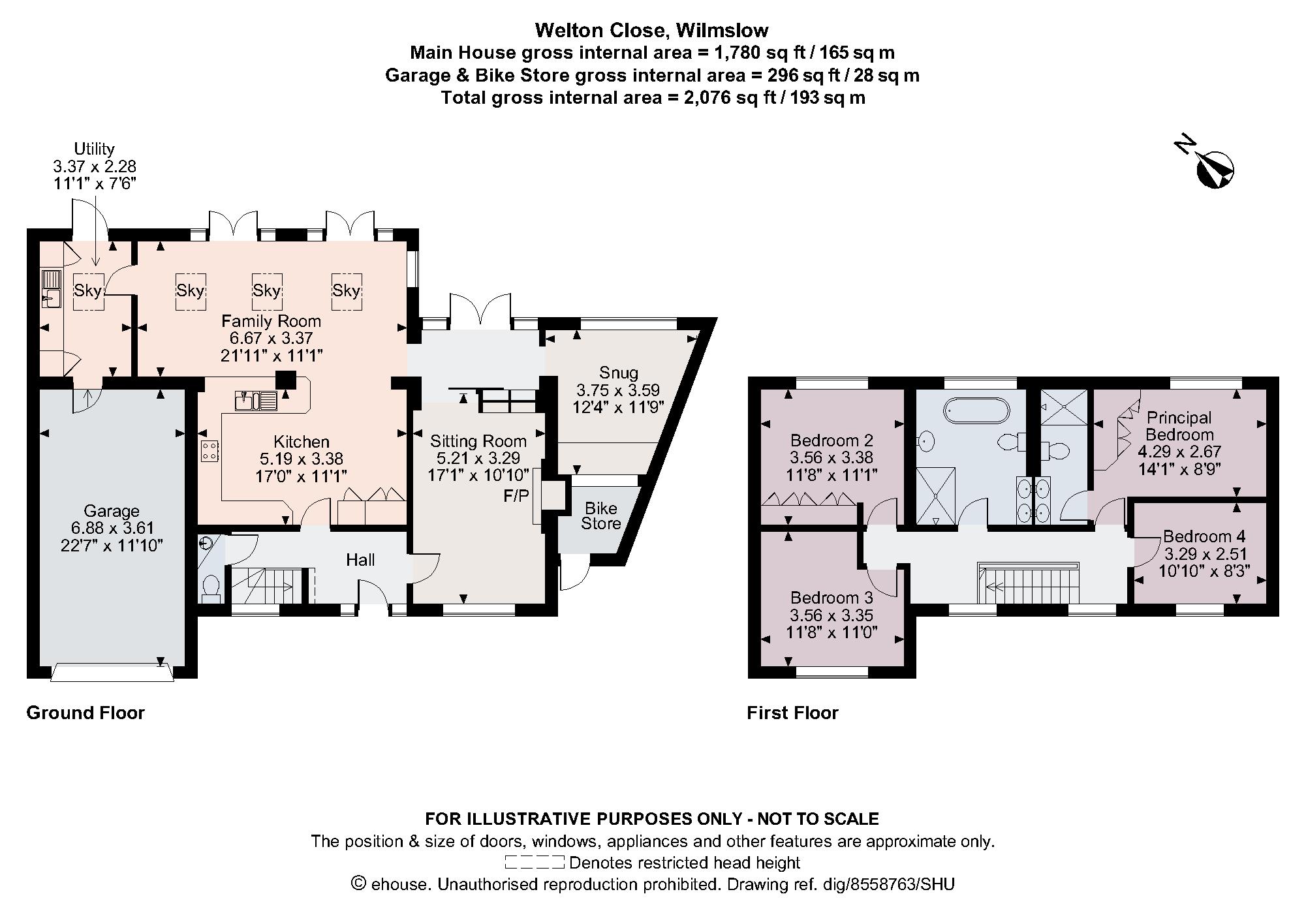 Welton Close, Wilmslow, Cheshire SK9, 4 bedroom detached house for sale