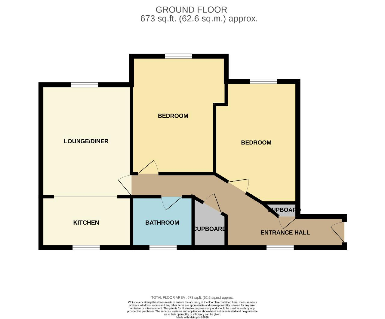 Flat 2, 31, Alderney Avenue, Milton Keynes floorplan