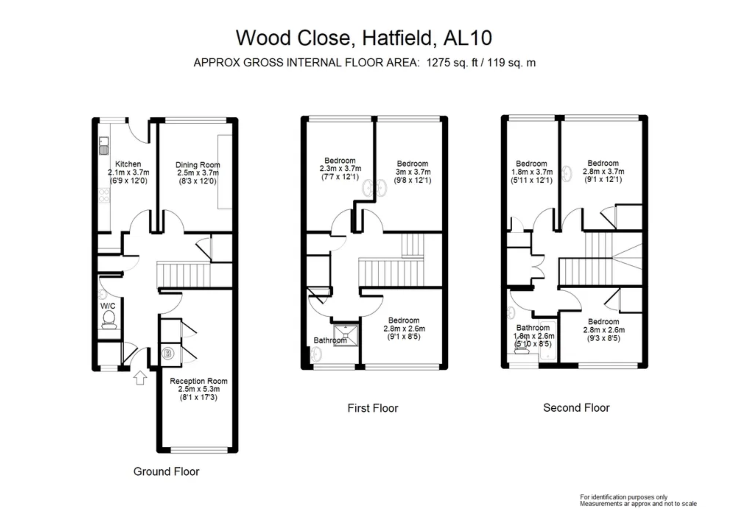 20, Wood Close, Hatfield floorplan