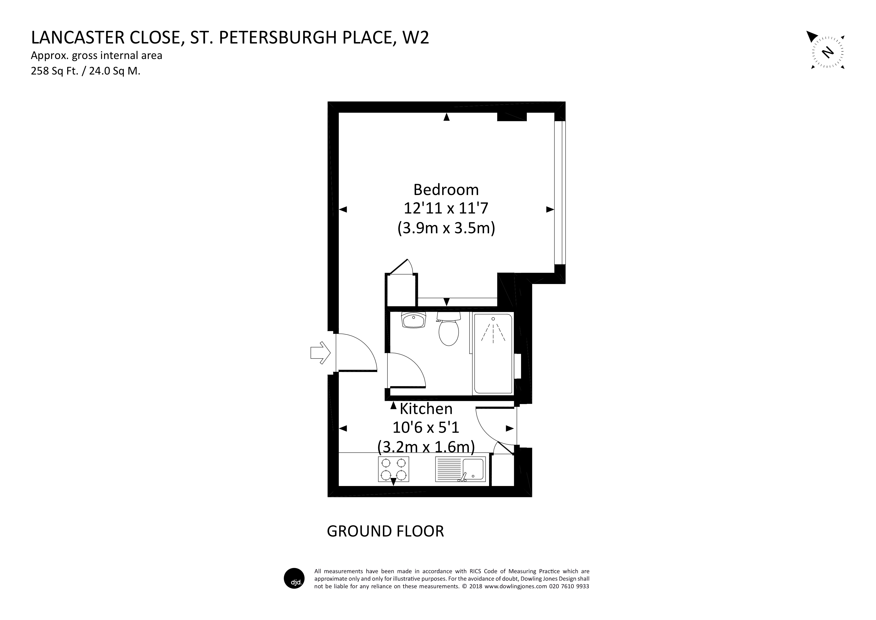 0 Bedrooms Studio to rent in St. Petersburgh Place, London W2