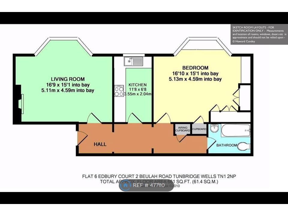1 Bedrooms Flat to rent in Edbury Court, Tunbridge Wells TN1