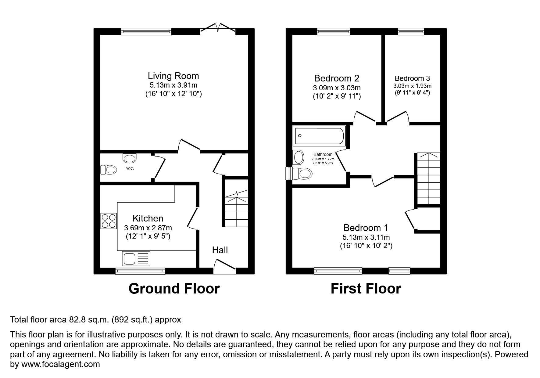 58, Nightingale close, Lincoln floorplan
