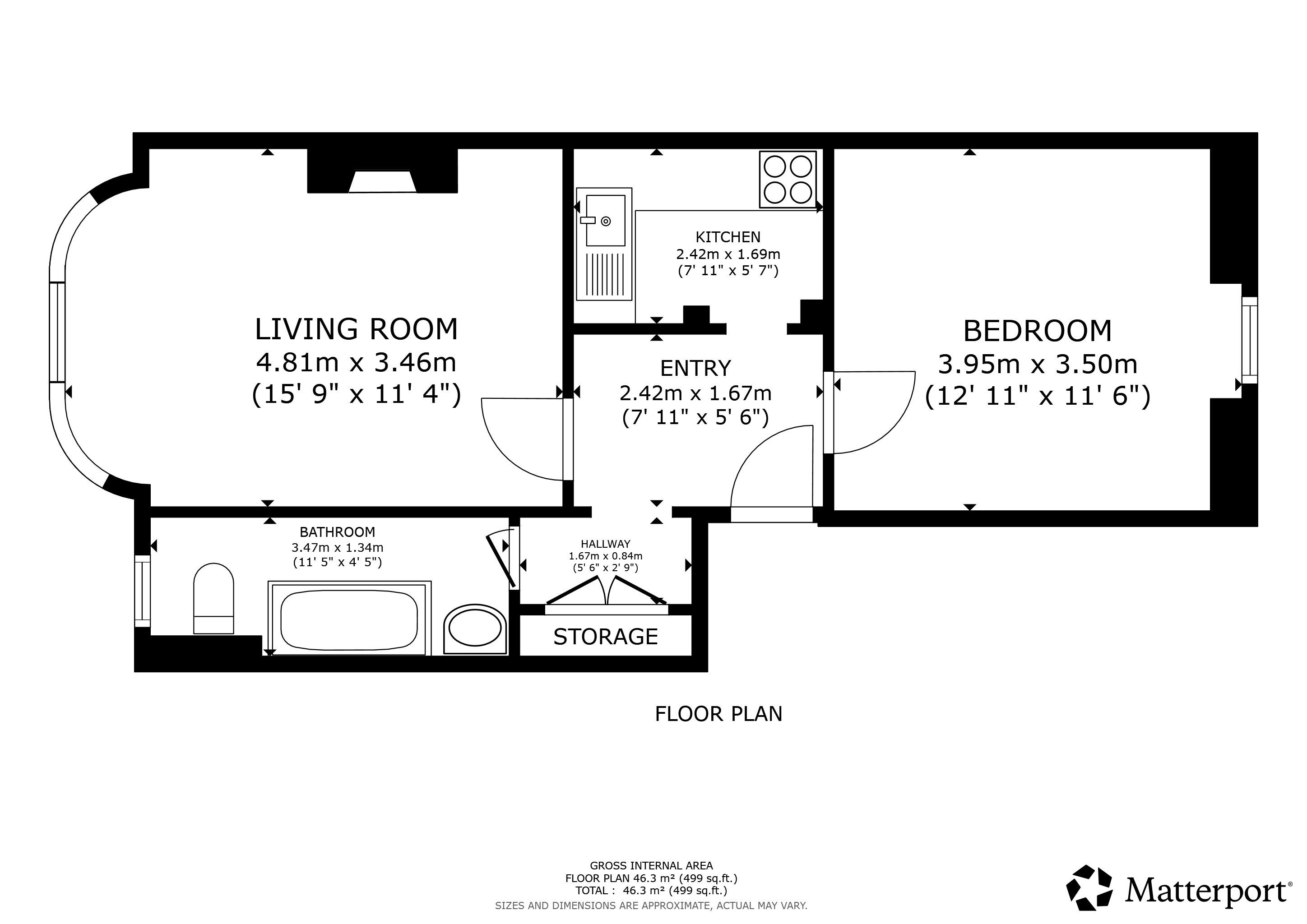 9 Kings Park Road, Flat 0/1, Glasgow floorplan