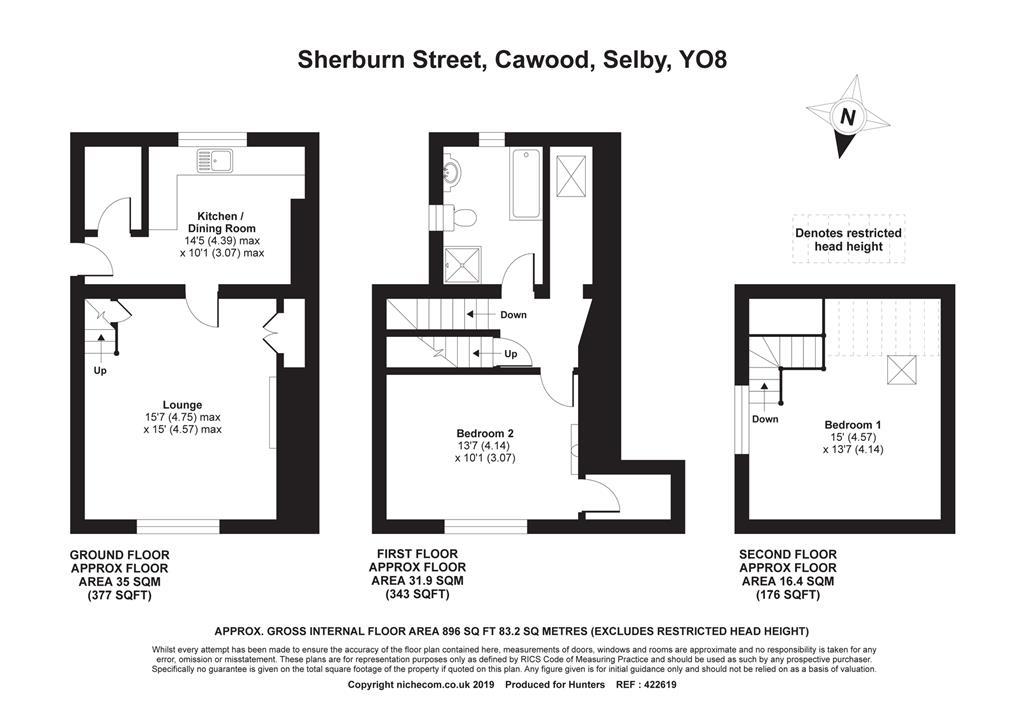 2 Bedrooms End terrace house for sale in Sherburn Street, Cawood, Selby YO8