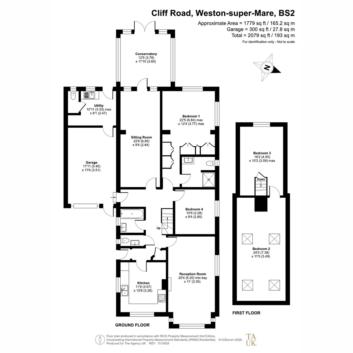 9, Cliff Road, Weston-super-mare floorplan