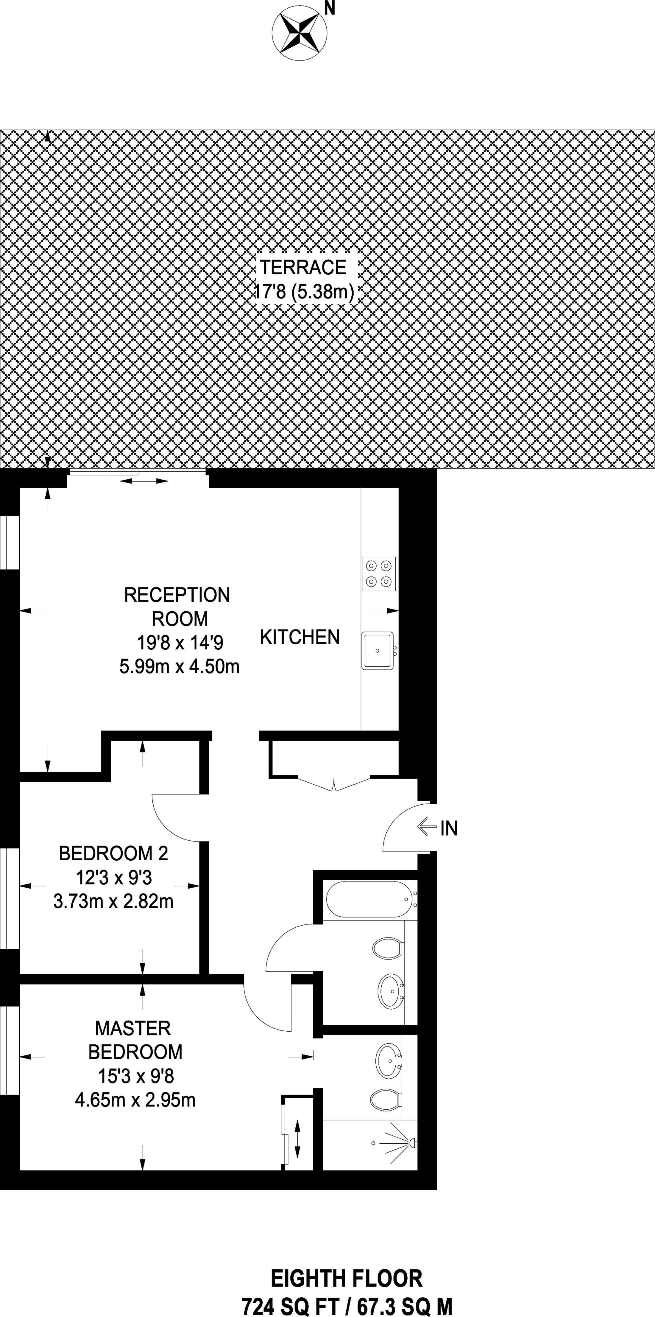 2 Bedrooms Flat to rent in Conington Road, Lewisham SE13