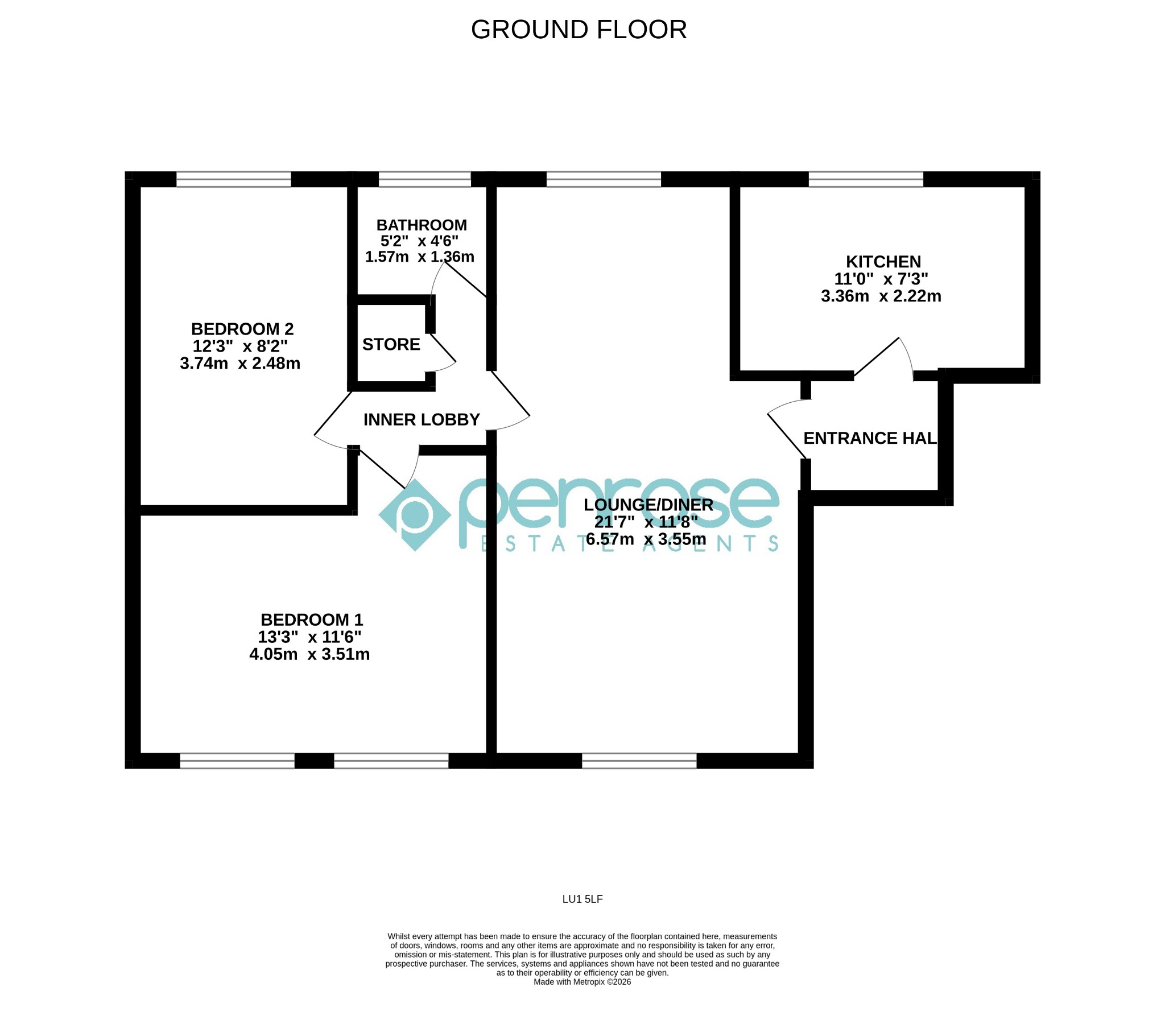 Luton, Bedfordshire floorplan