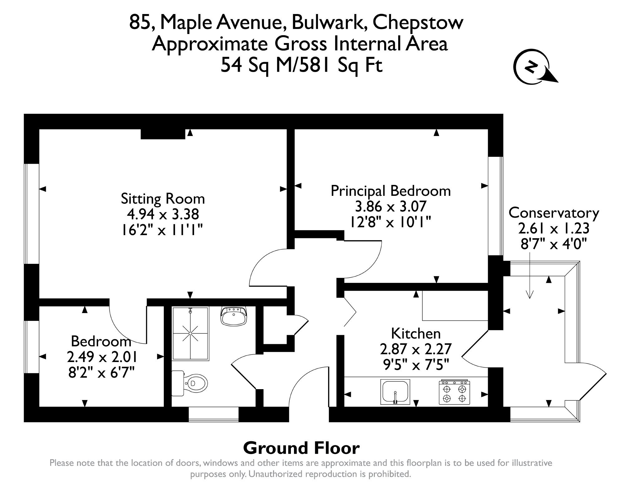 85, Maple Avenue, Bulwark, Chepstow floorplan