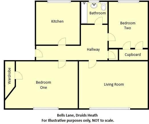 2 Bedrooms Flat for sale in Bells Lane, Druids Heath B14