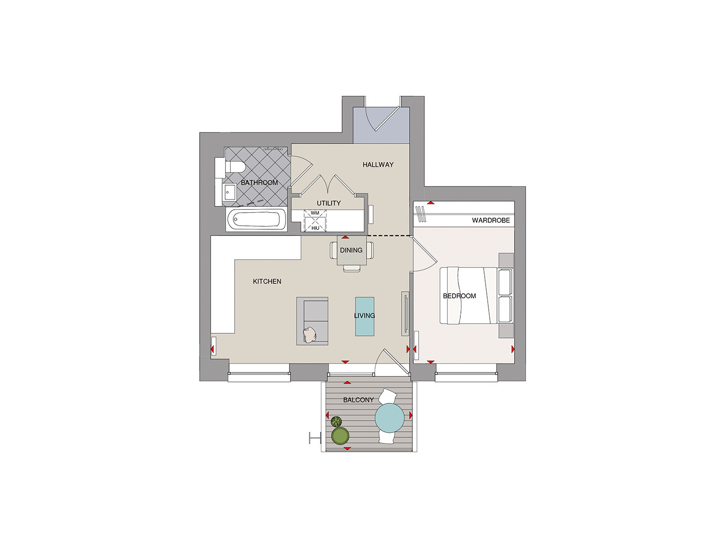 Flat 301, 4 Windsor Square, London floorplan