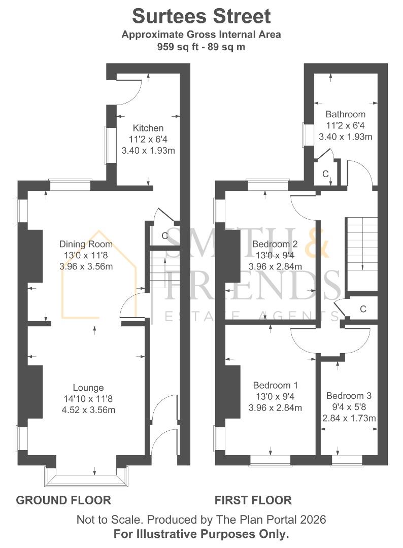 70, Surtees Street, Darlington floorplan
