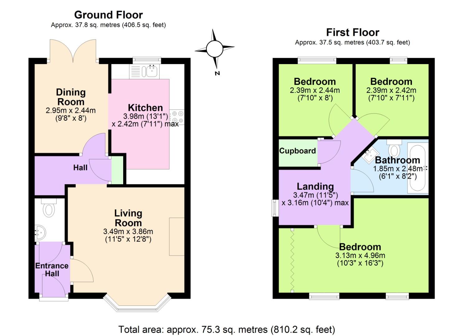 7, Bosworth Close, Ashby-De-La-Zouch floorplan