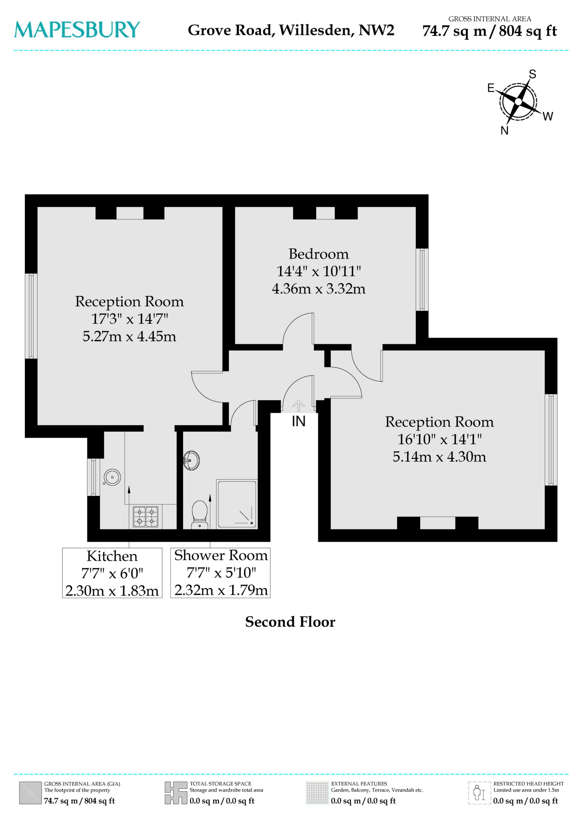 Top Floor Flat 11, Grove Road, London floorplan