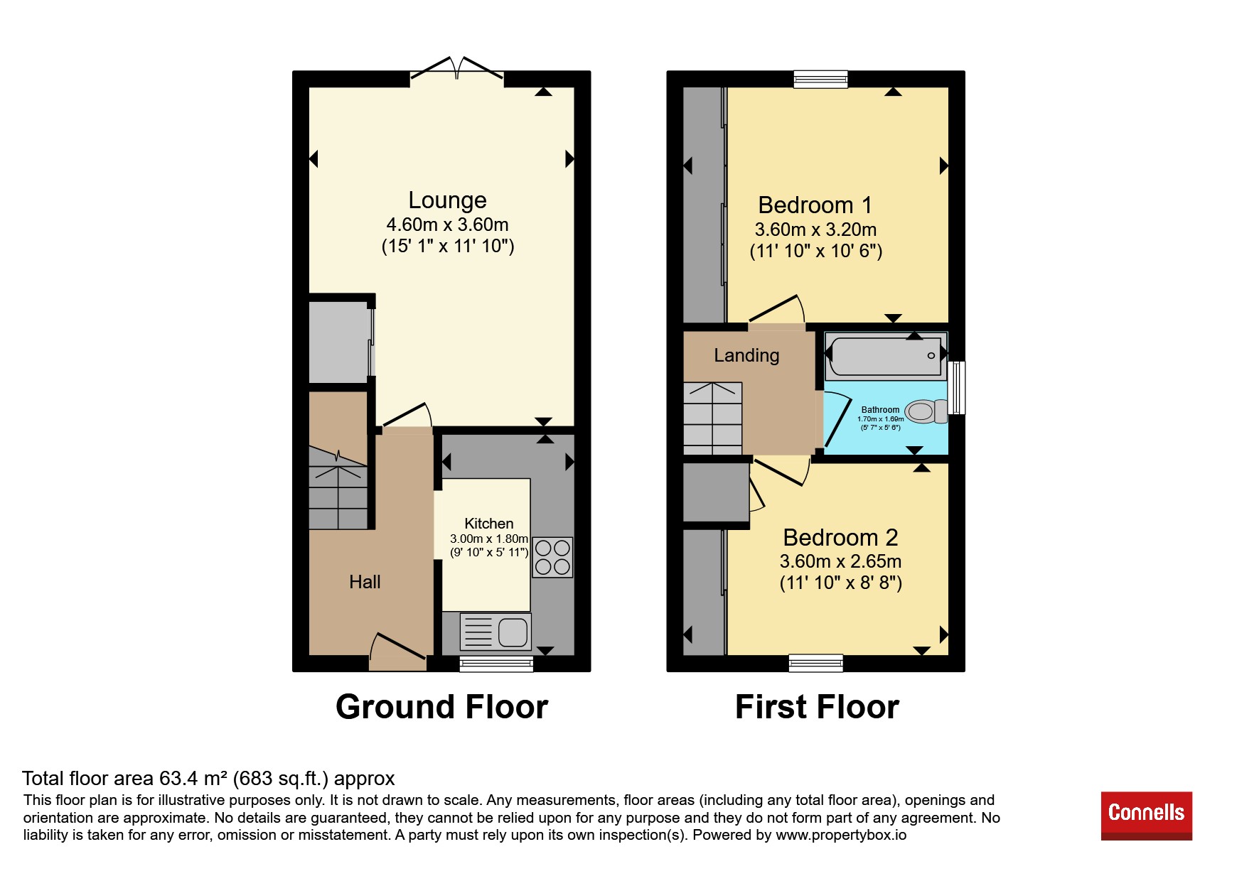 50, Bowbrookvale, Luton floorplan
