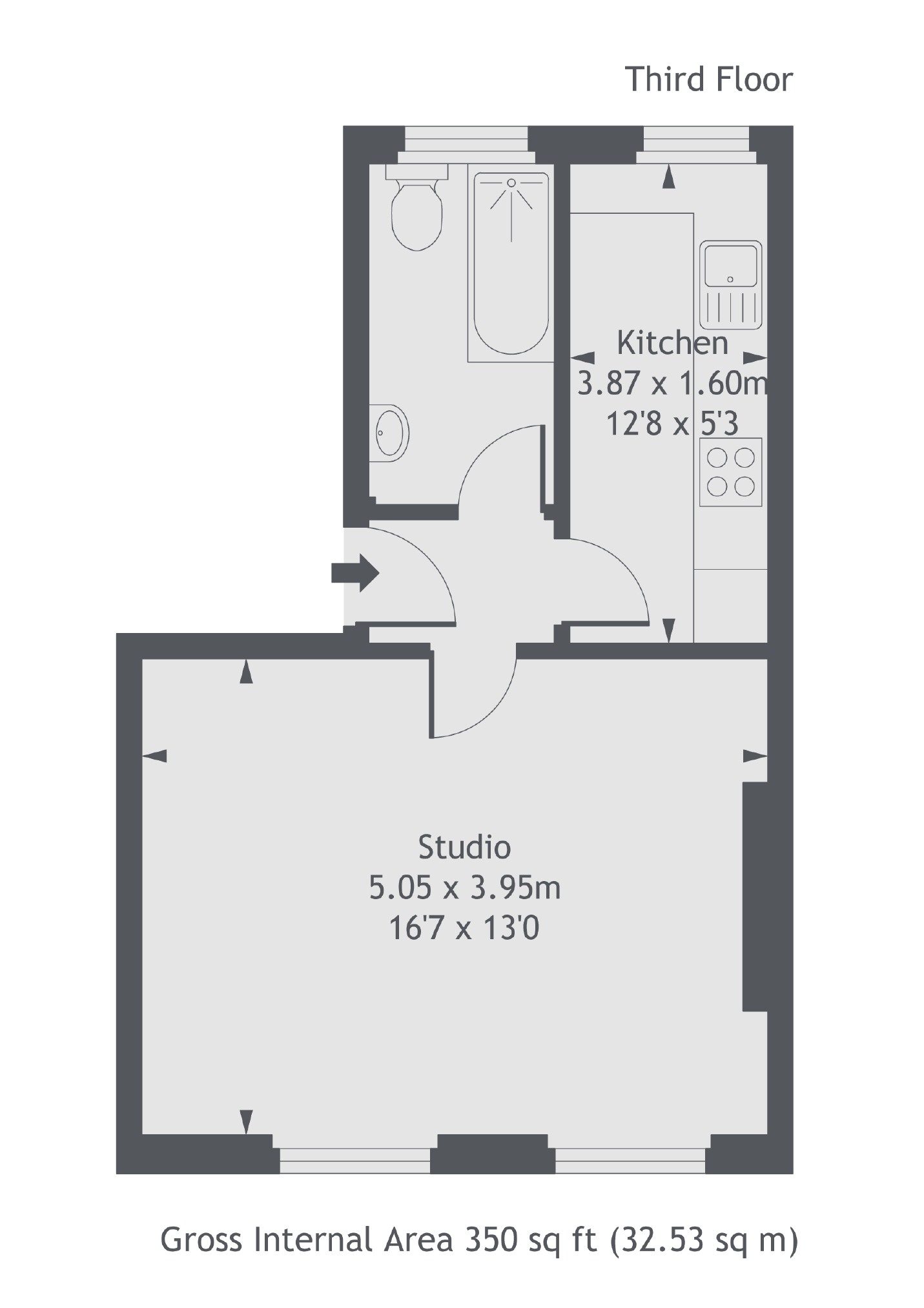 Flat 3, 30, Seymour Place, London floorplan