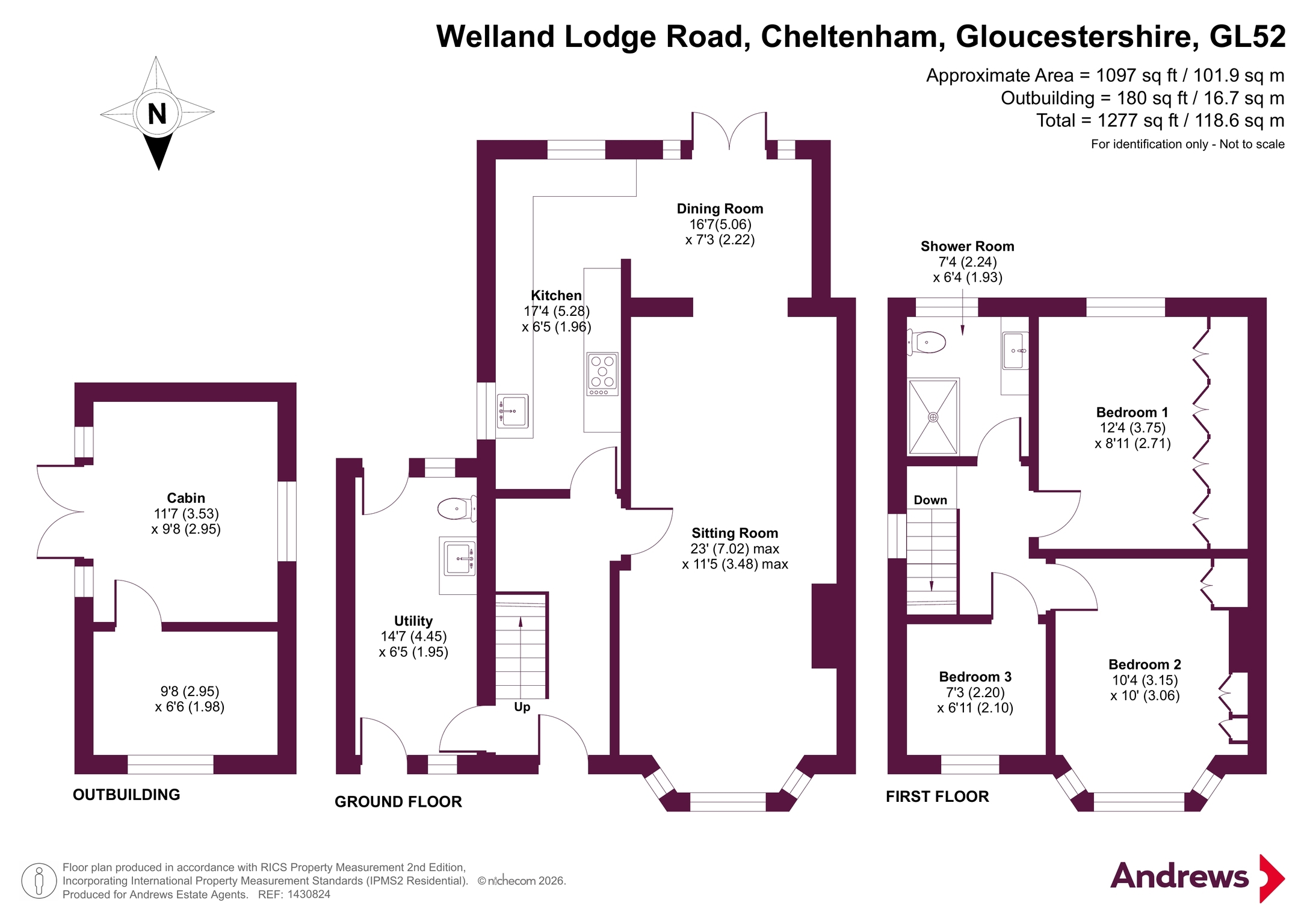54, Welland Lodge Road, Gloucestershire floorplan