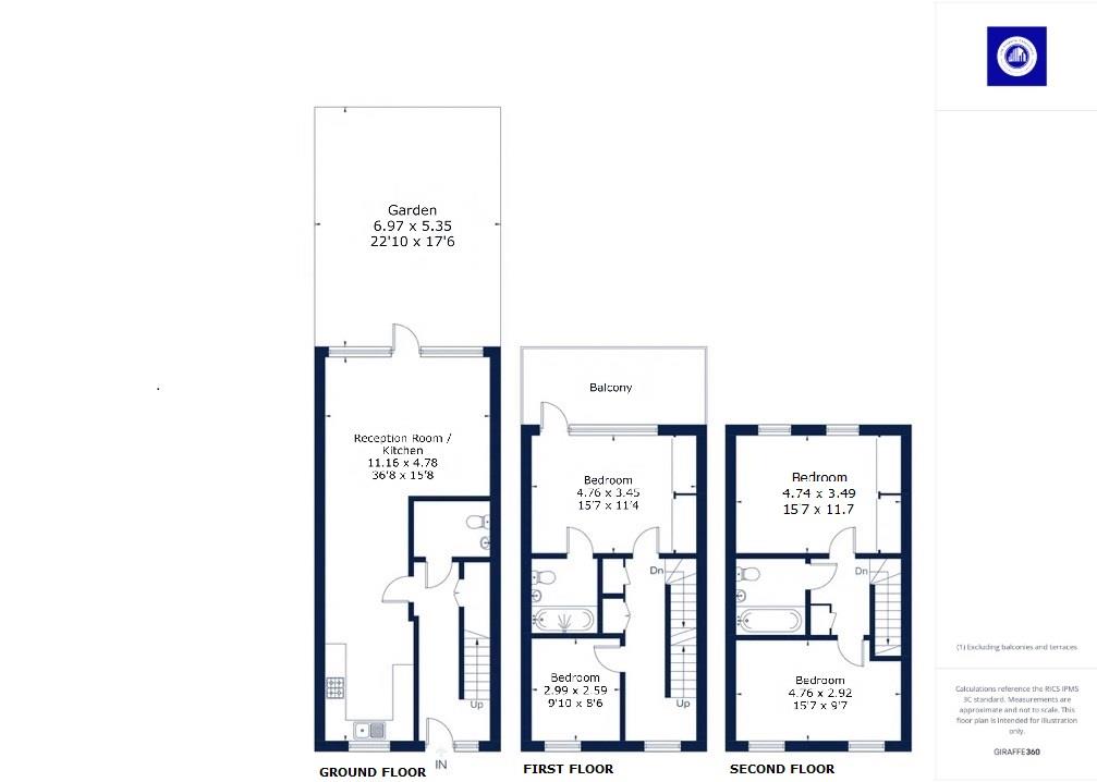 7, Peartree Way, London floorplan