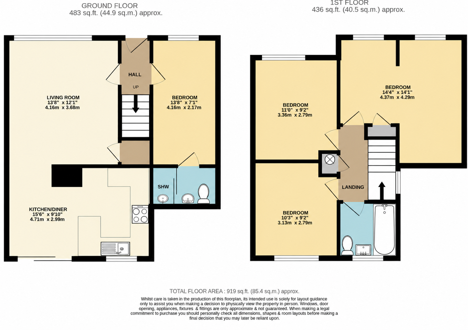 46, Lakefield Avenue, Dunstable floorplan