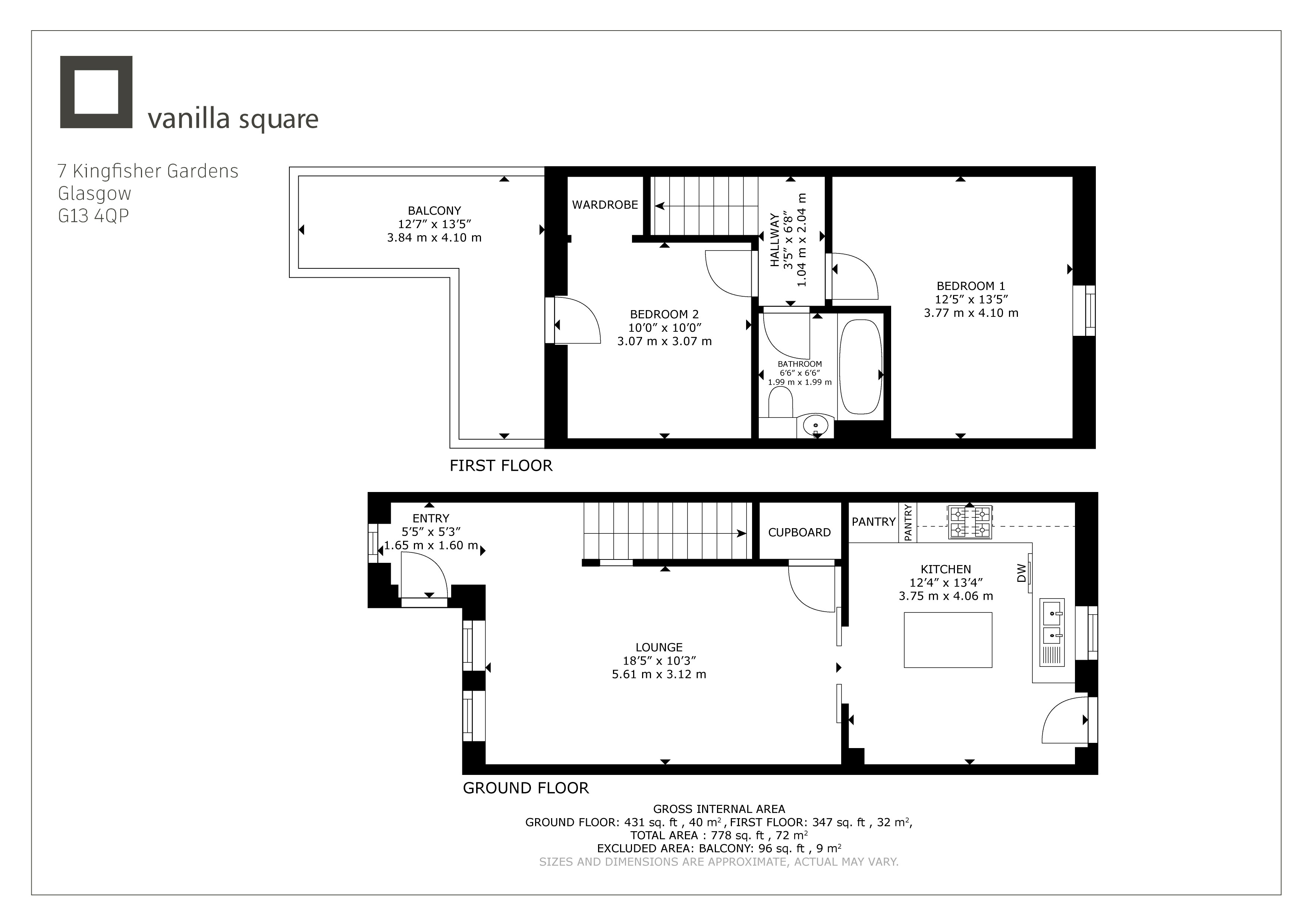 7, Kingfisher Gardens, Glasgow floorplan