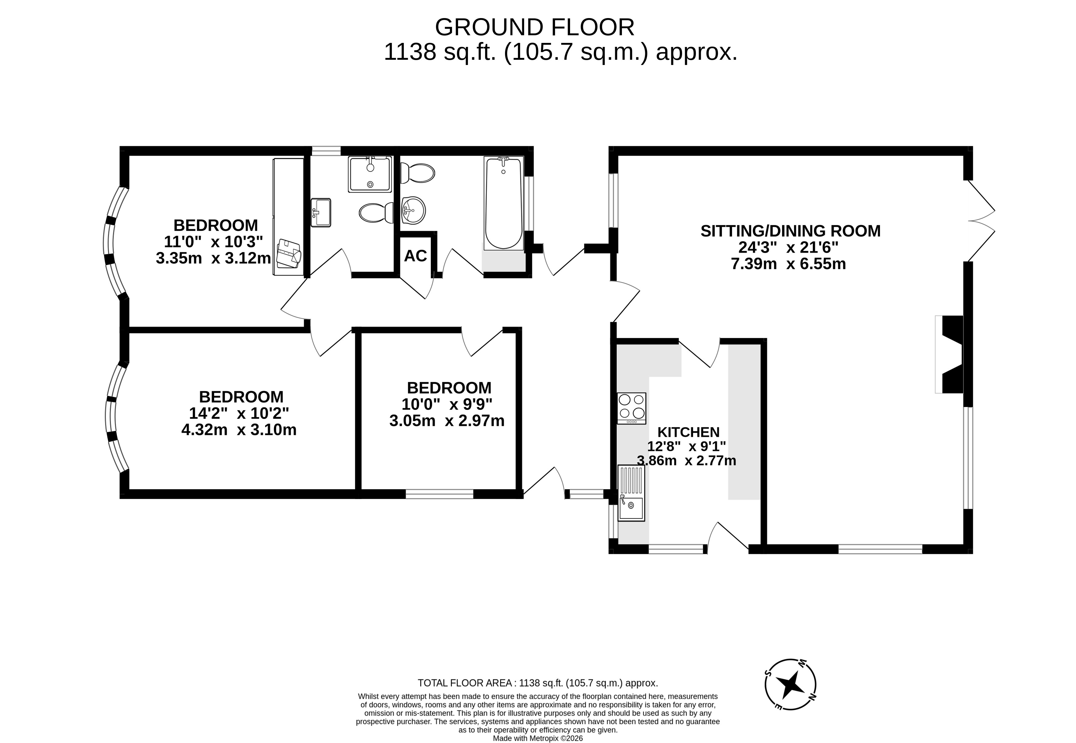 14, Aysgarth Road, Redbourn floorplan