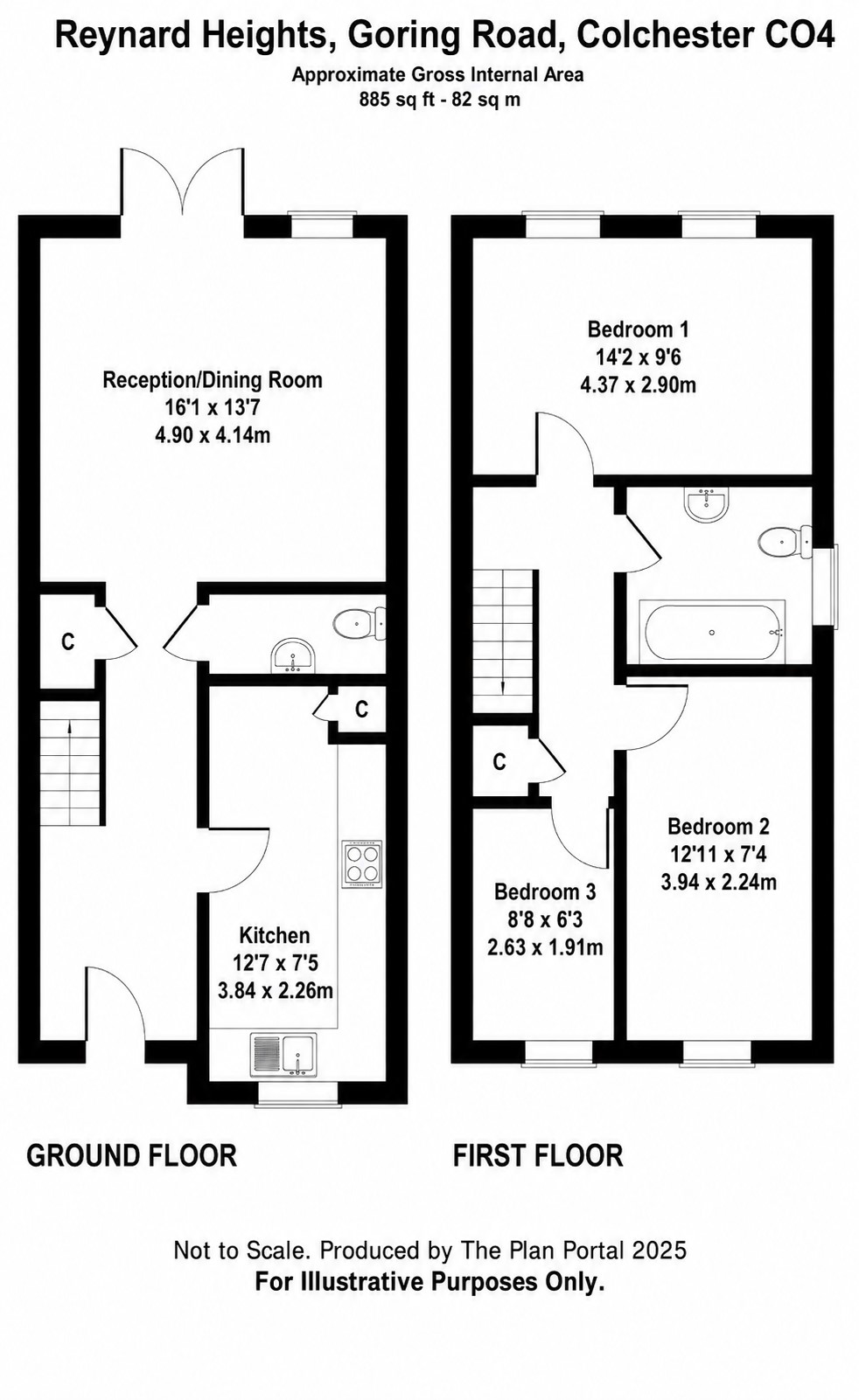 13 Reynard Heights,, Goring Road, Essex floorplan