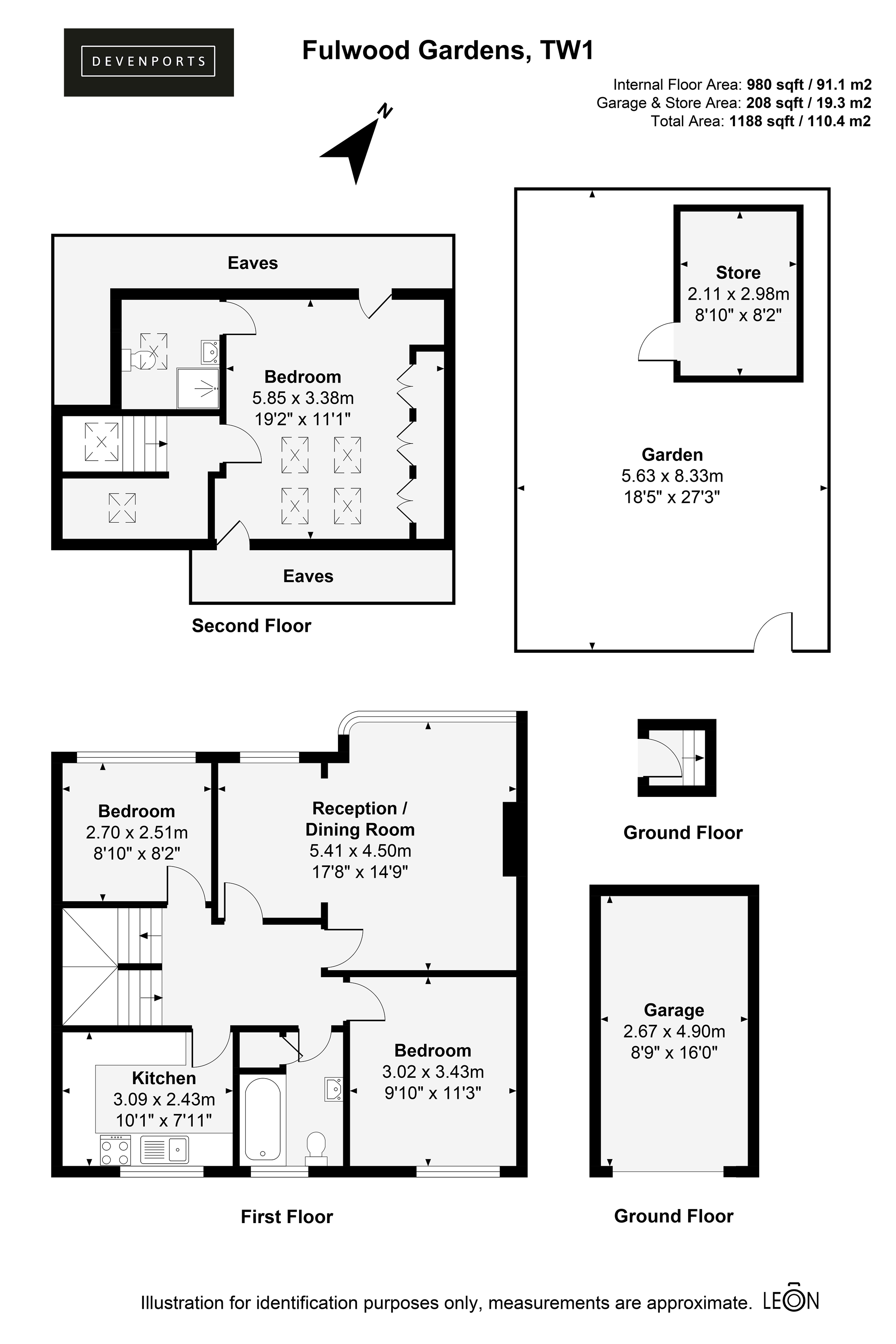 15a, Fulwood Gardens, Twickenham floorplan