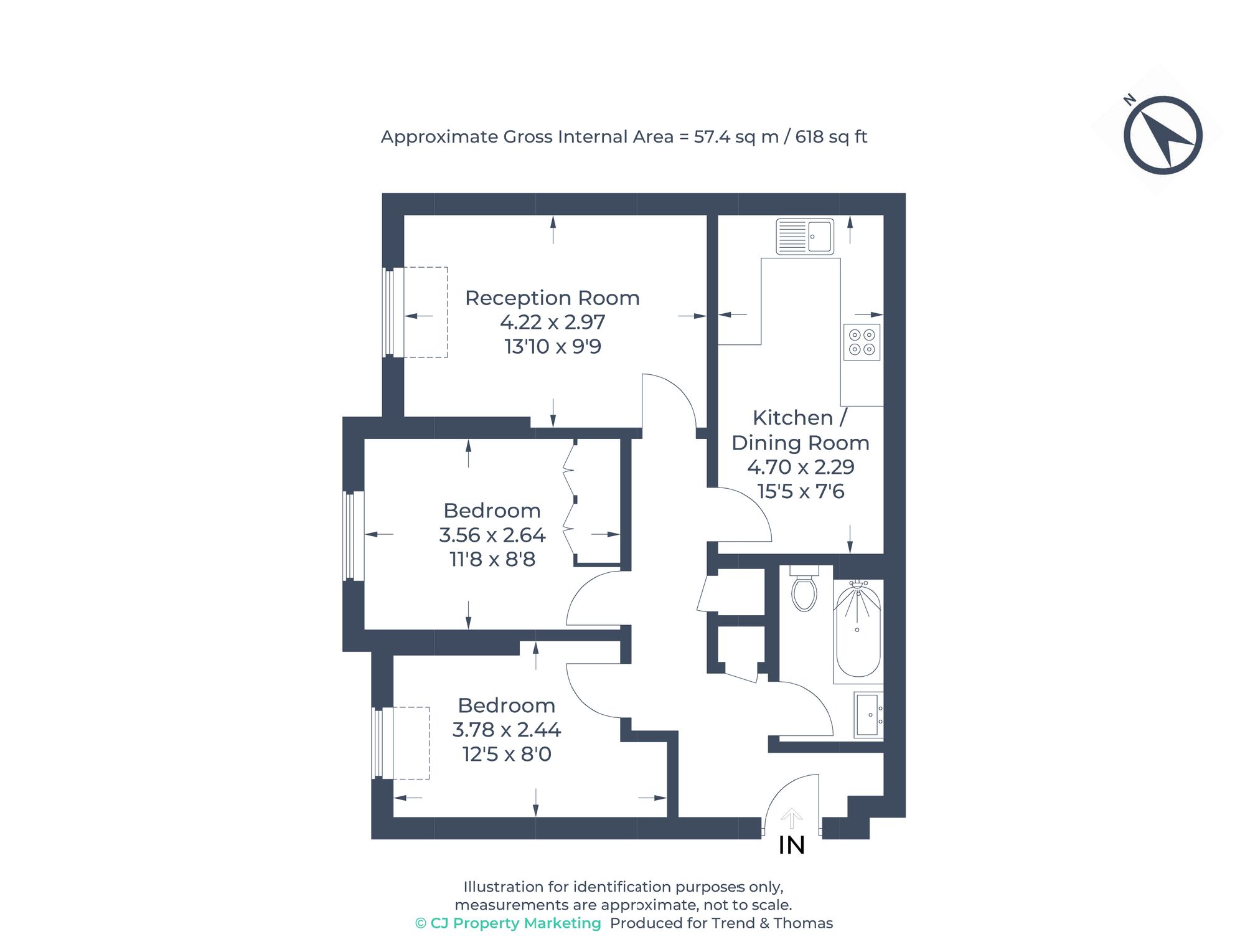Flat 30, Mill Stream Lodge Uxbridge Road, Rickmansworth floorplan