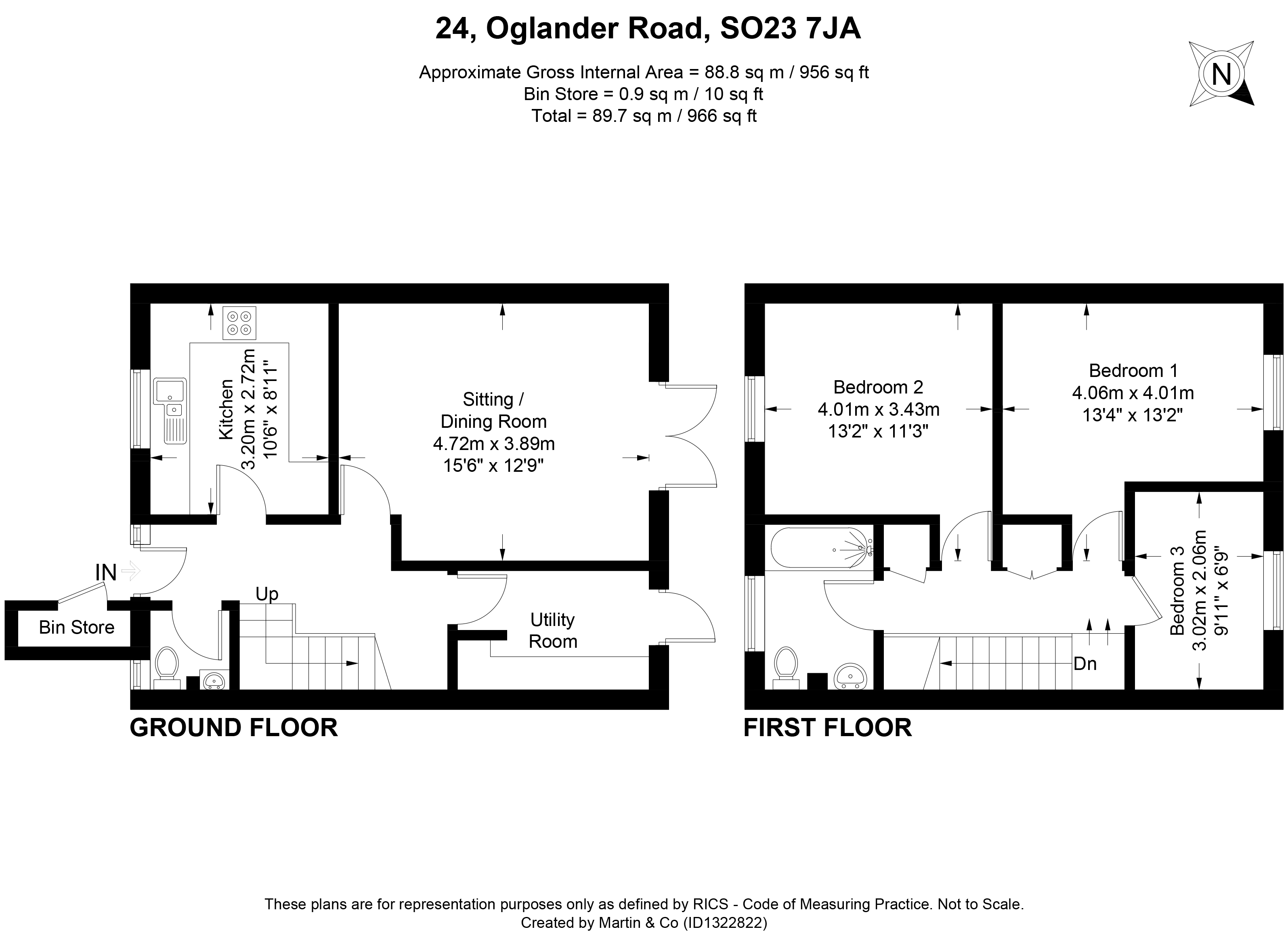 24, Oglander Road, Winchester floorplan